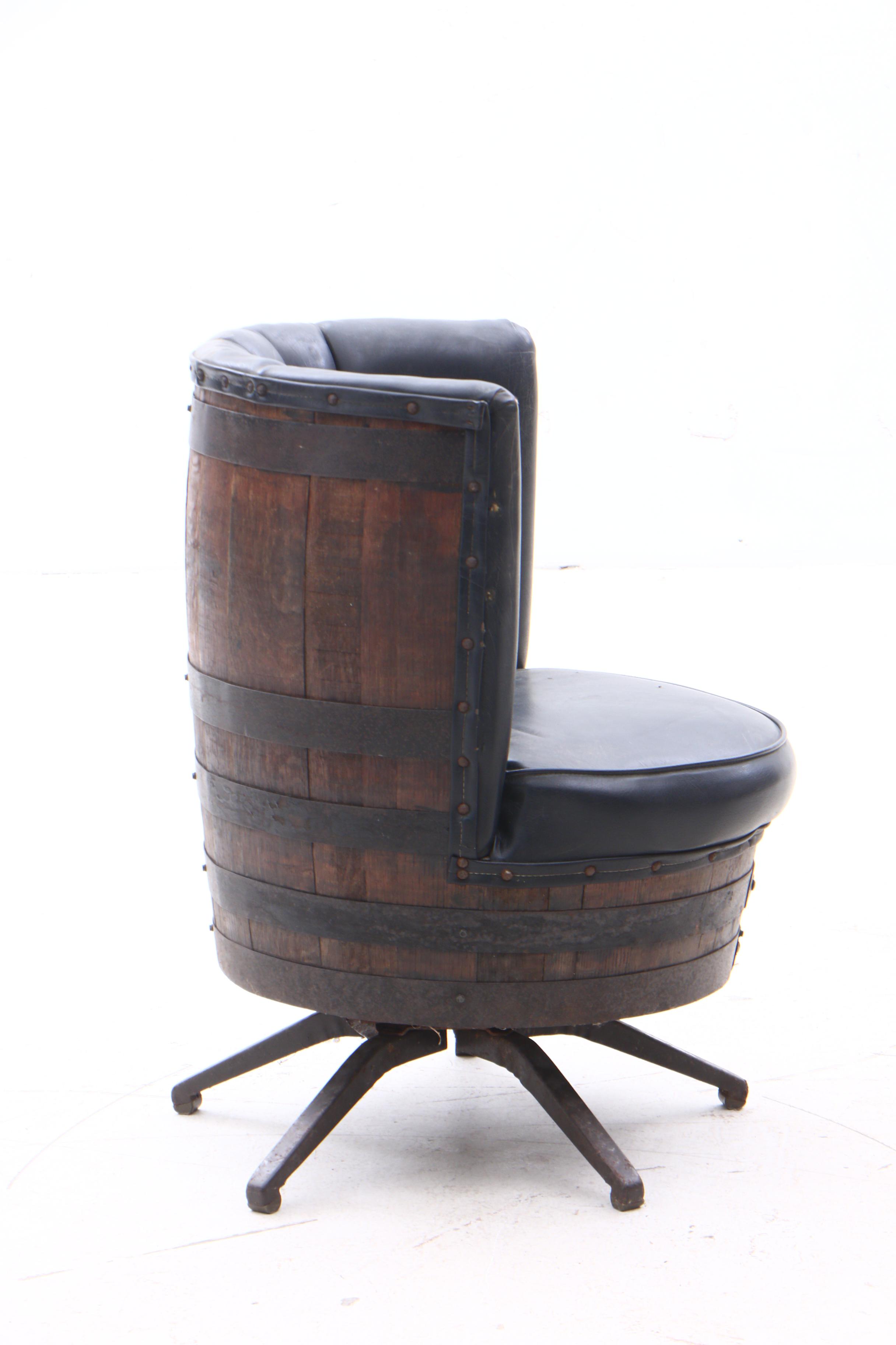 Jack Daniels Whisky Barrel Chairs, Circa 1970s