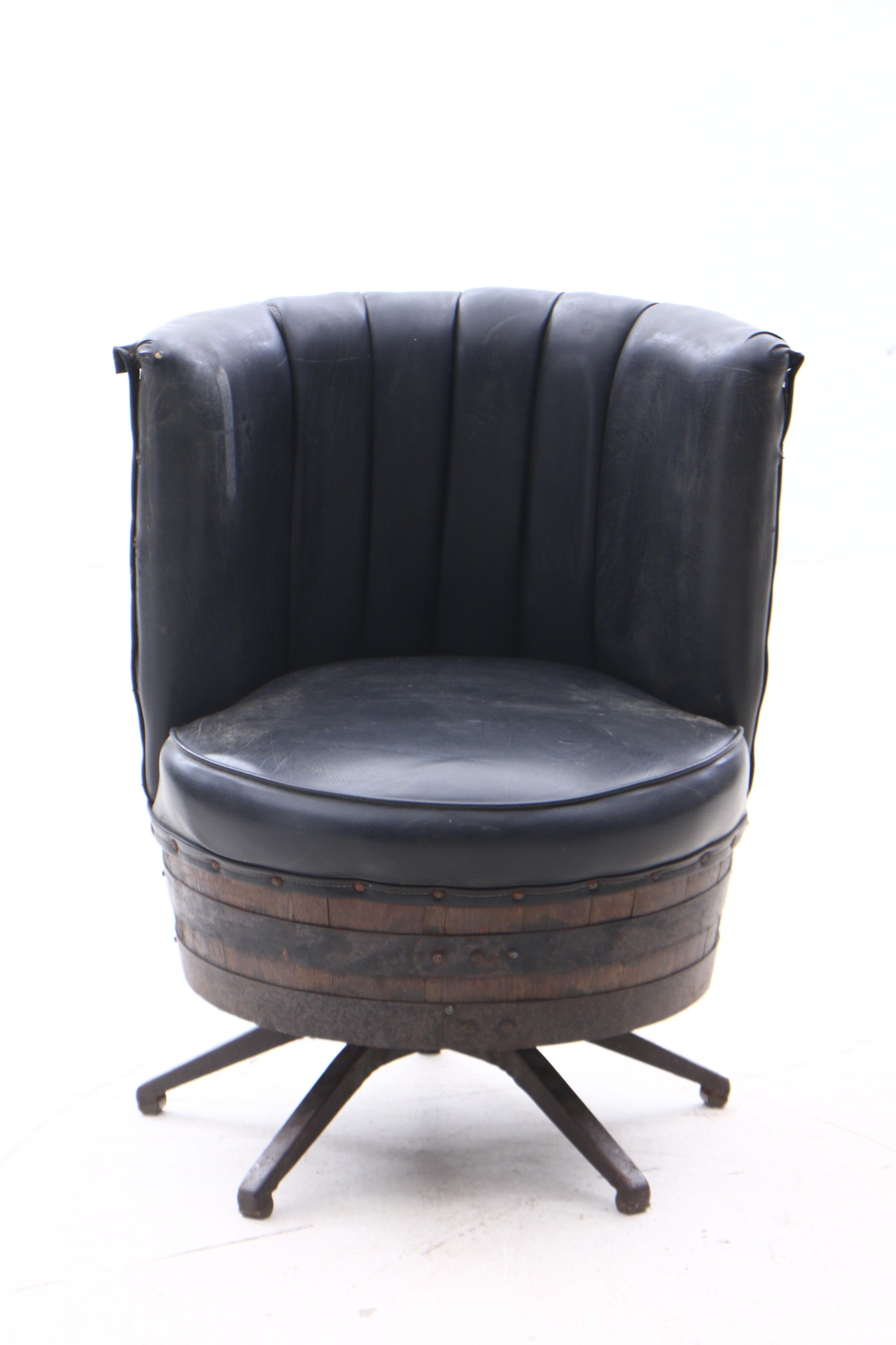 Jack Daniels Whisky Barrel Chairs, Circa 1970s