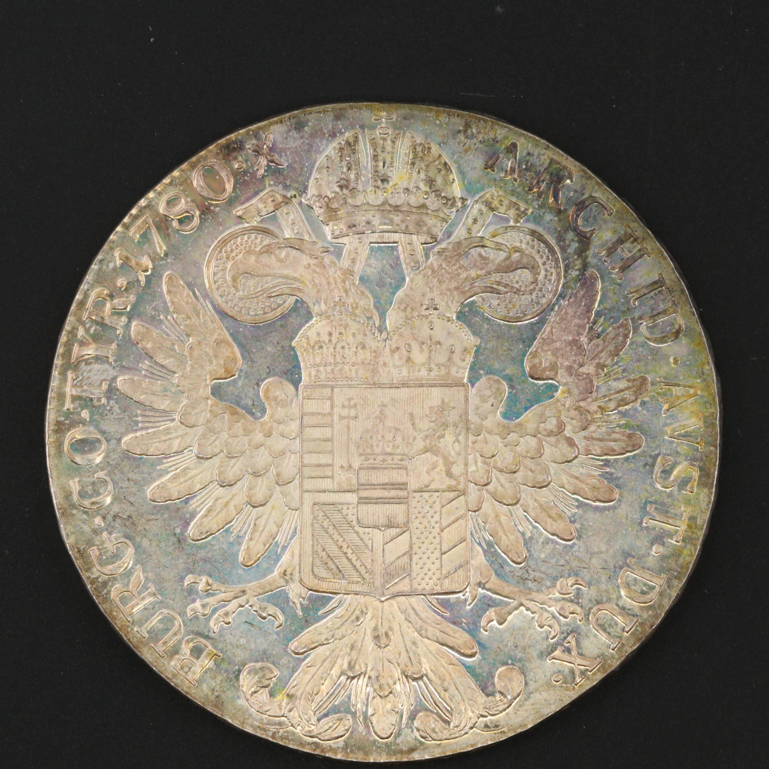 1780 Austria Maria Theresia 1 Thaler Restrike Silver Proof Coin