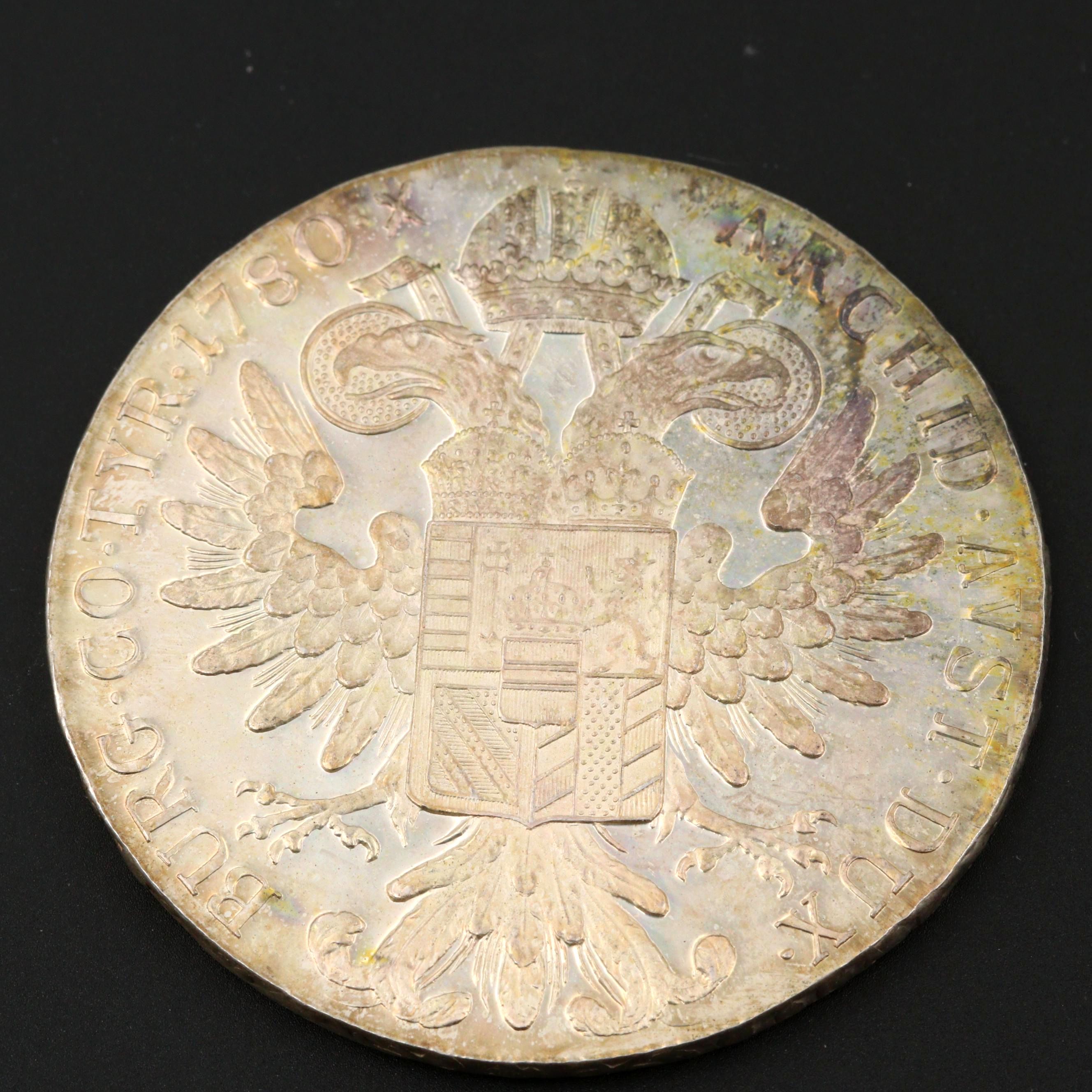 1780 Austria Maria Theresia 1 Thaler Restrike Silver Proof Coin