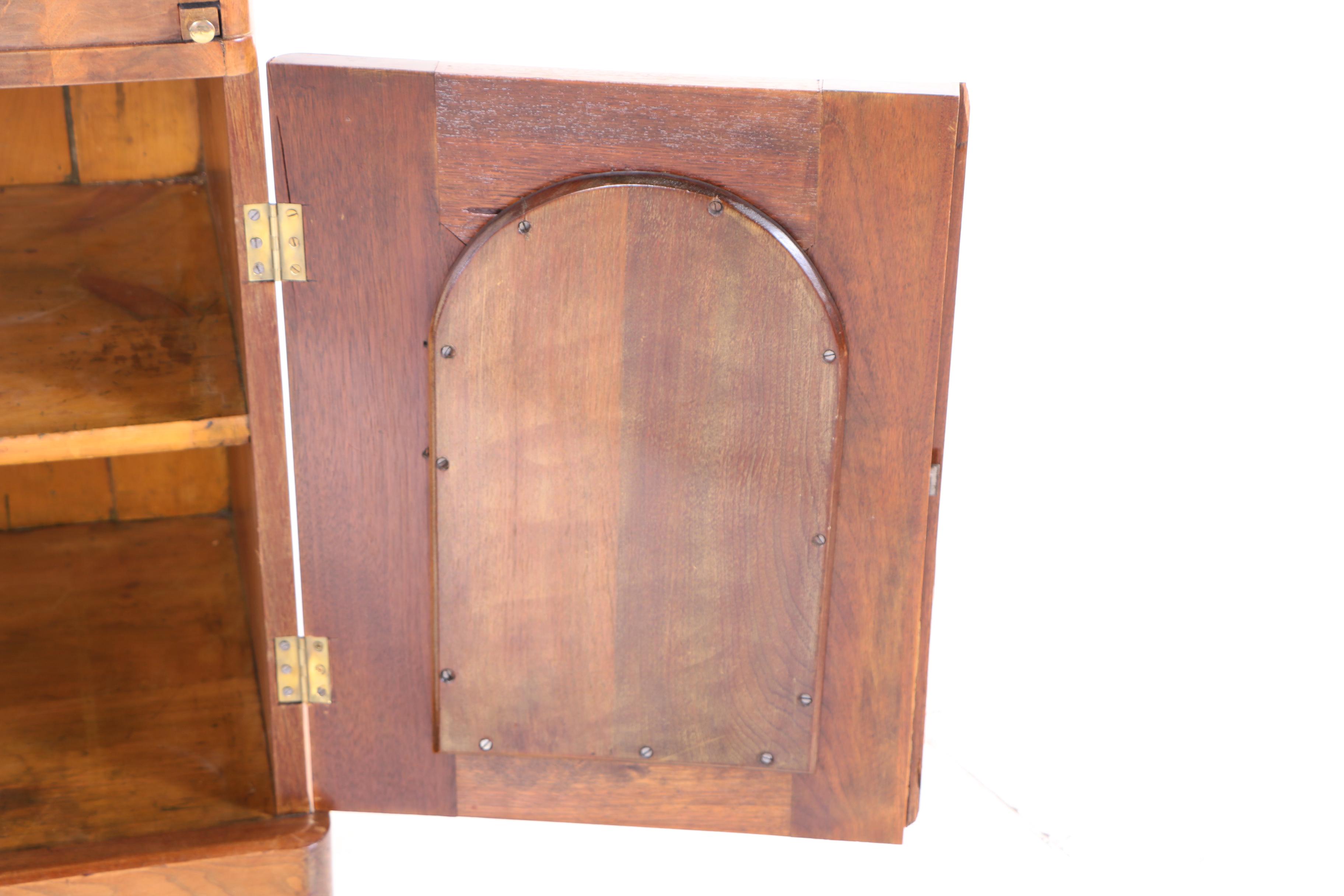 Rococo Revival Walnut and Burl Walnut Secretary Bookcase, Mid 19th Century