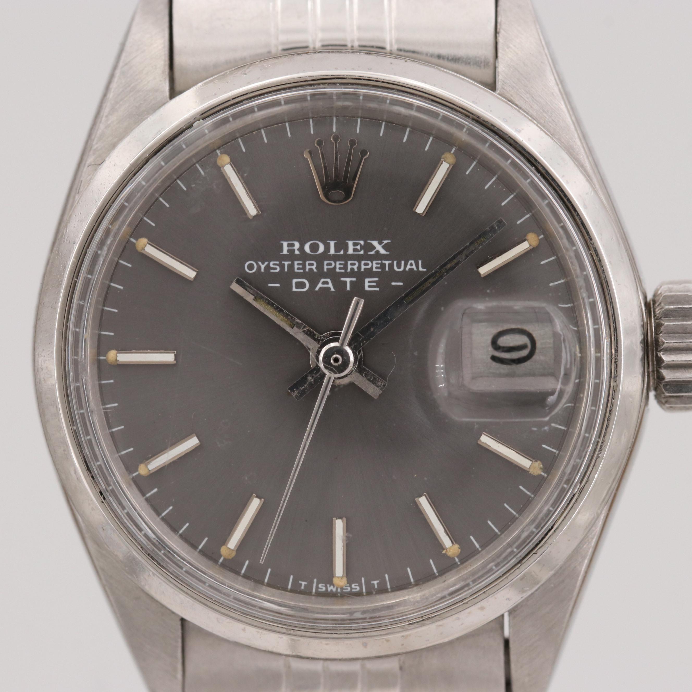 Vintage Rolex Date Stainless Steel Watch, 1971