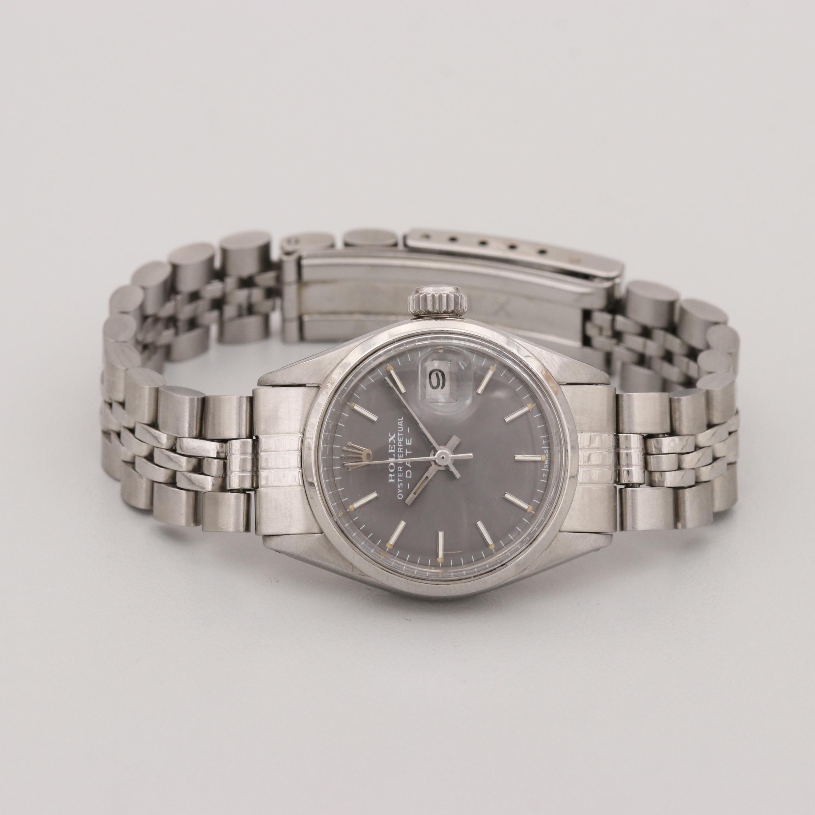 Vintage Rolex Date Stainless Steel Watch, 1971