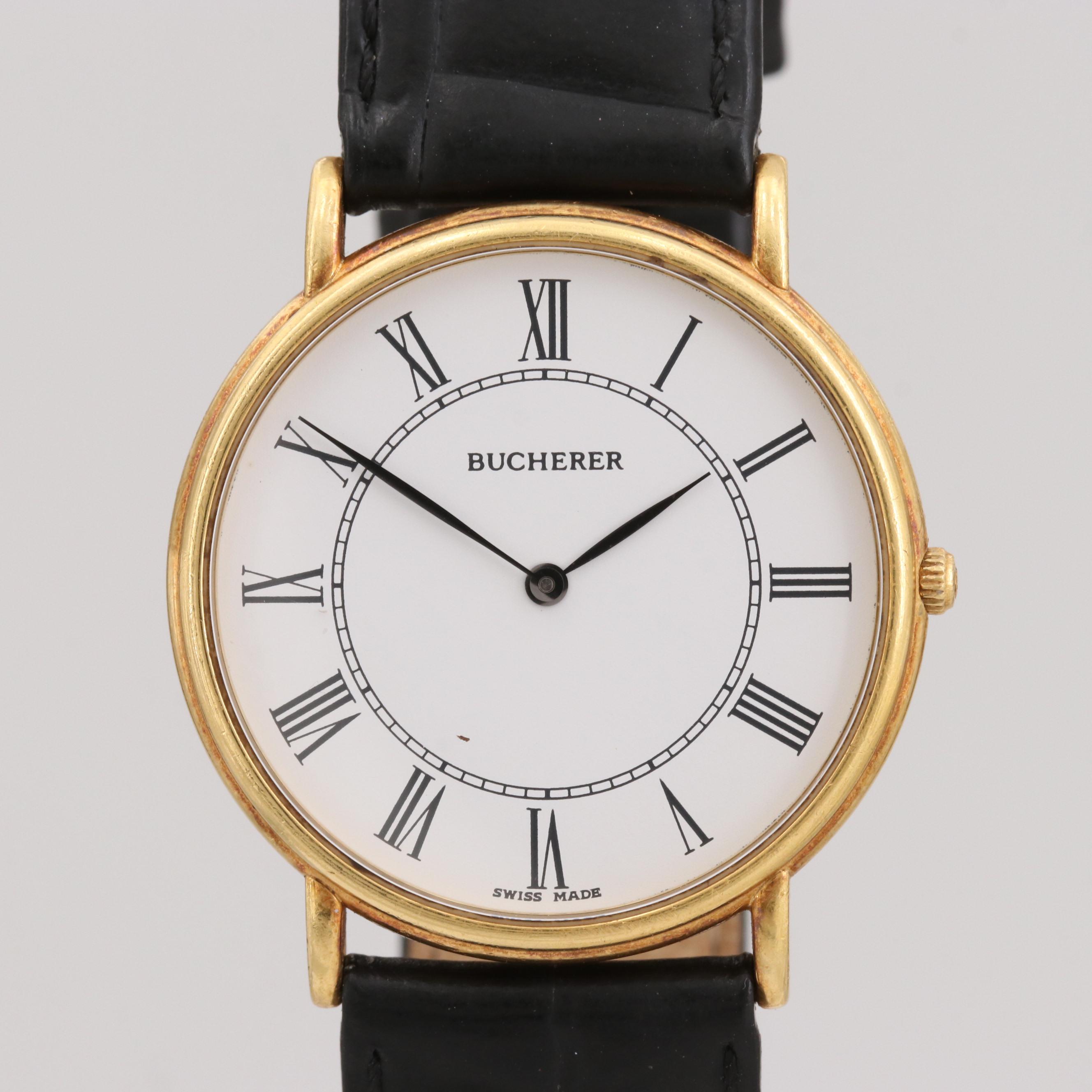 Bucherer 18K Yellow Gold Quartz Watch