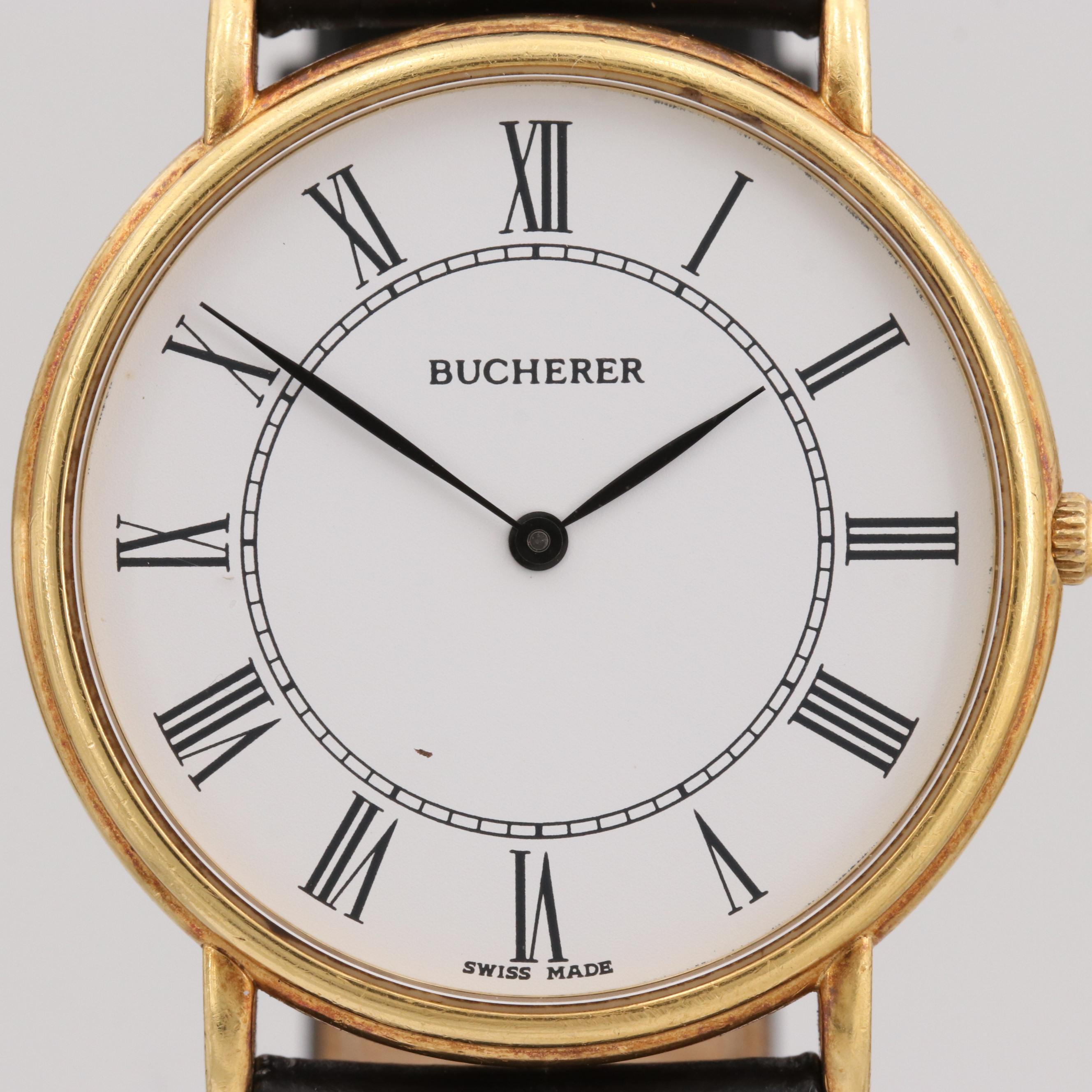 Bucherer 18K Yellow Gold Quartz Watch