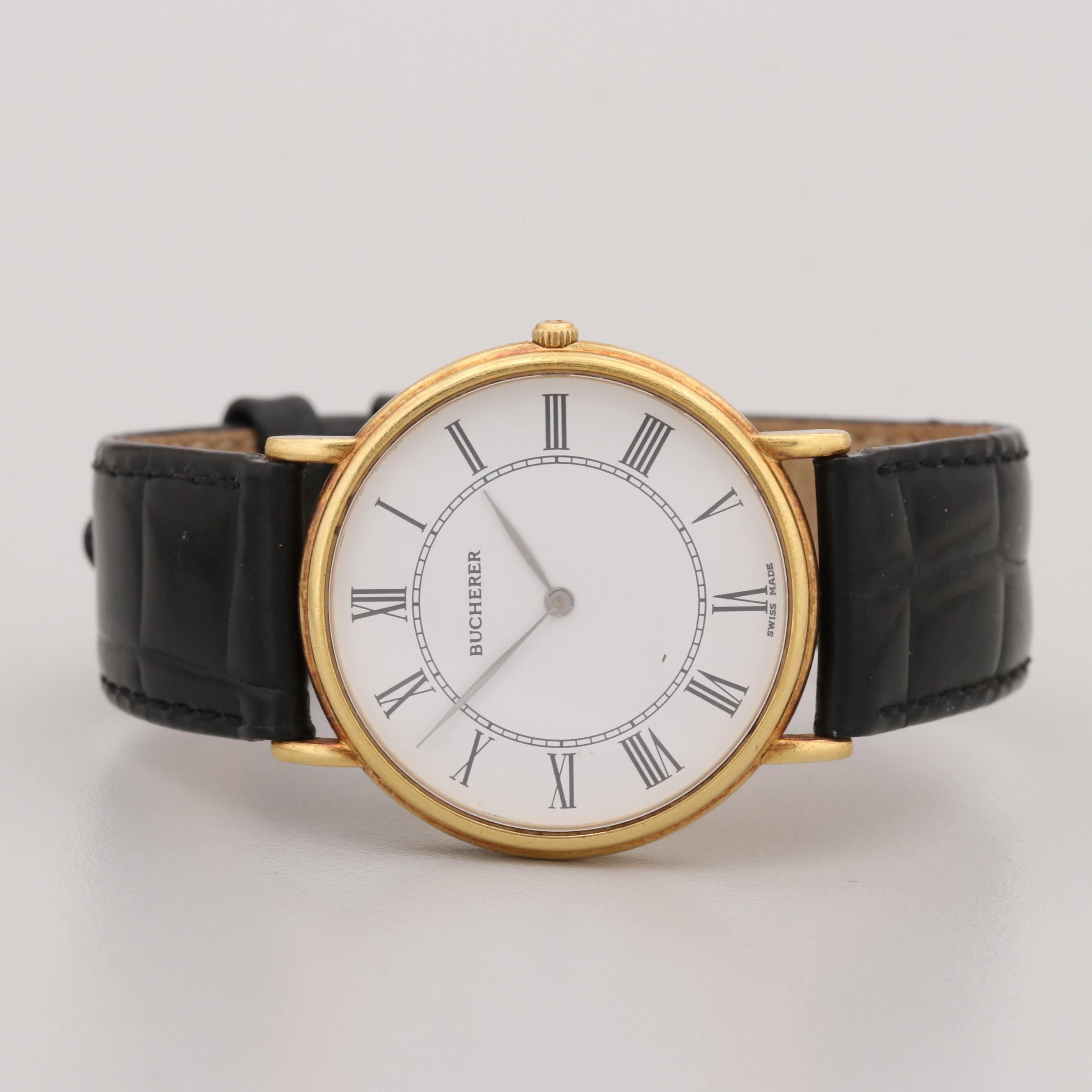 Bucherer 18K Yellow Gold Quartz Watch