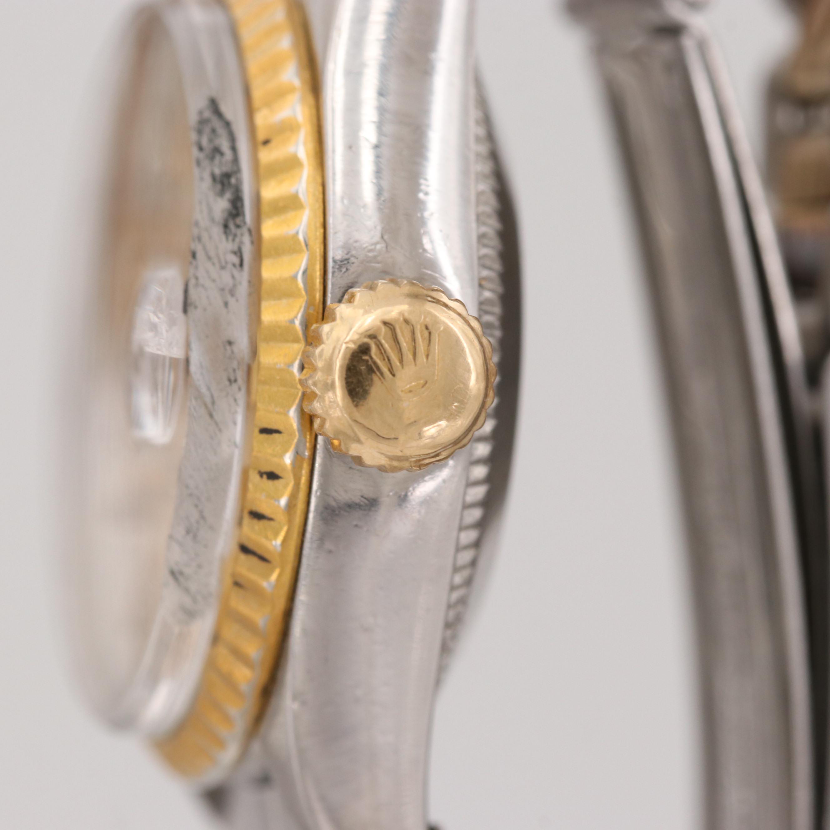 Vintage Rolex Datejust Stainless Steel and 18K Yellow Gold Watch, 1970