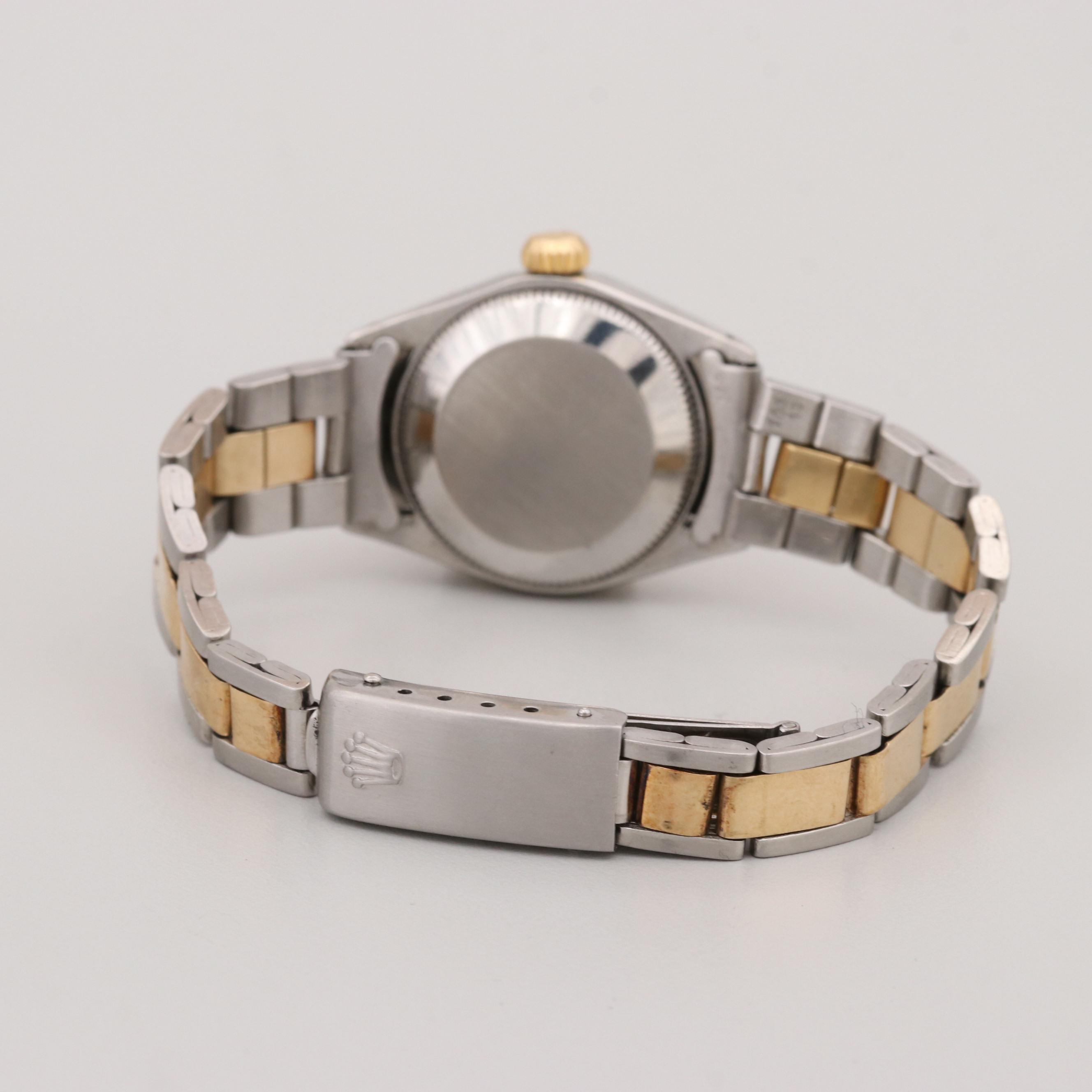 Vintage Rolex Datejust Stainless Steel and 18K Yellow Gold Watch, 1970