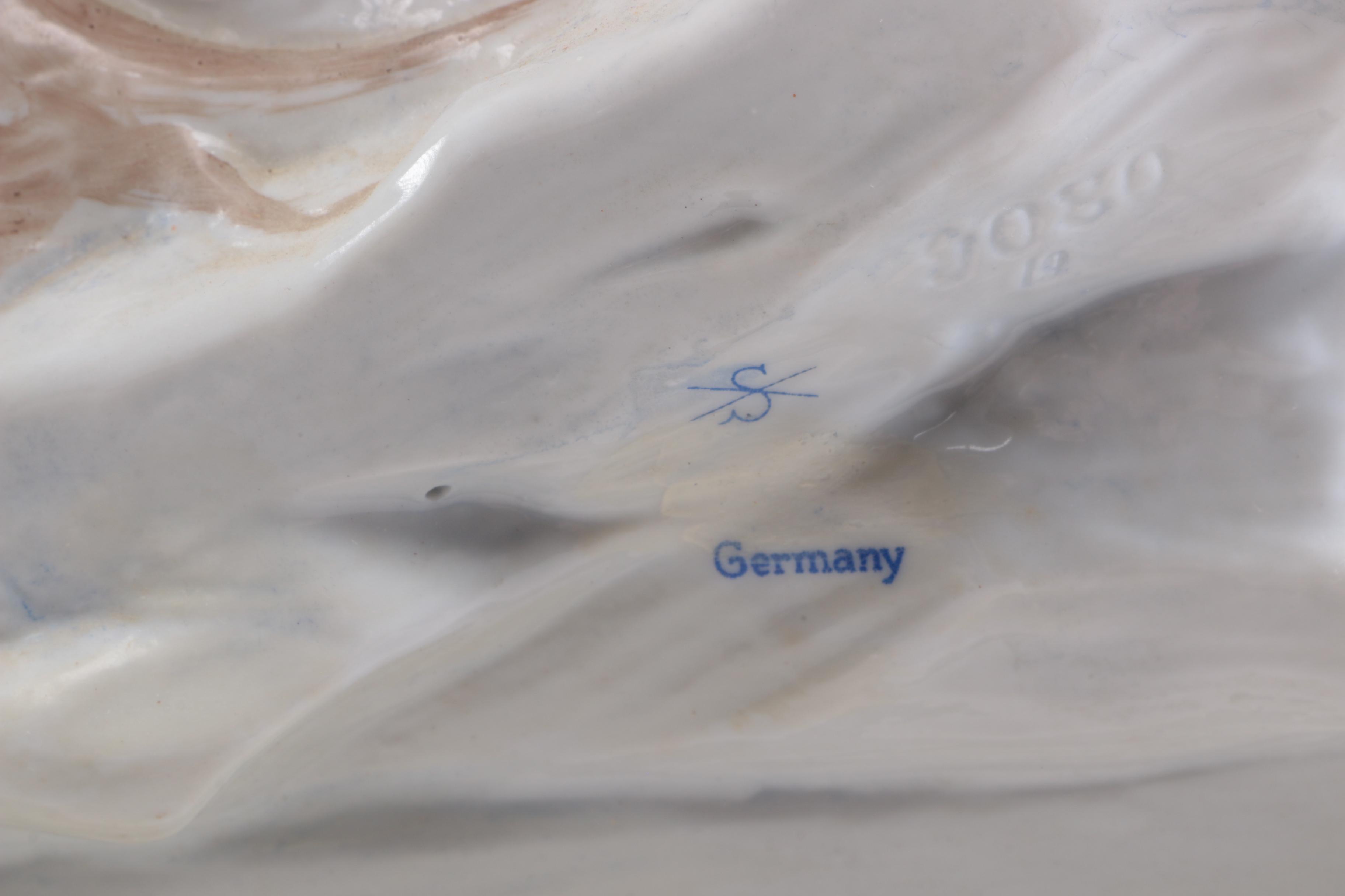 Sitzendorf Porcelain Figurine of Napoleon on Horseback, German 20th Century