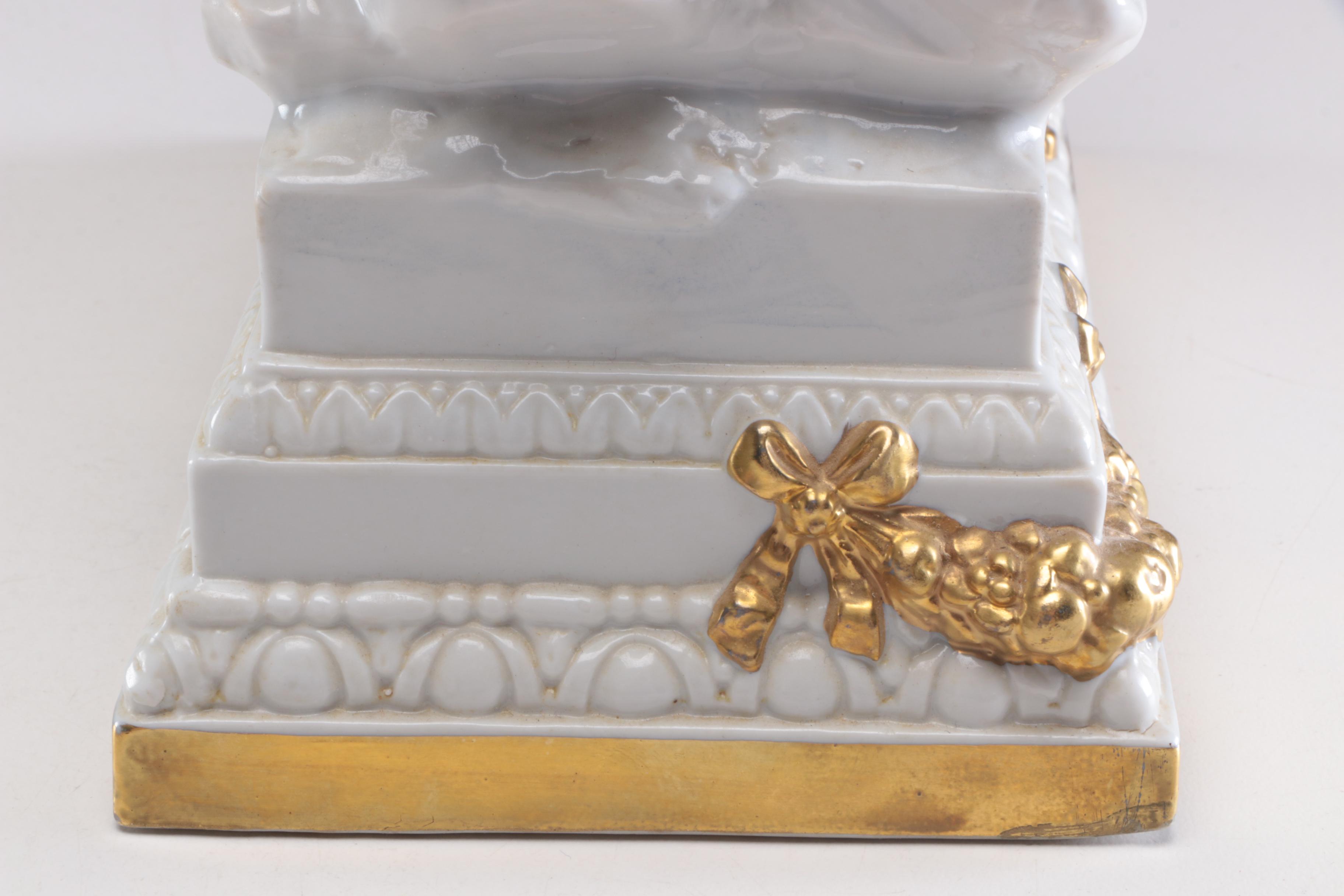 Sitzendorf Porcelain Figurine of Napoleon on Horseback, German 20th Century