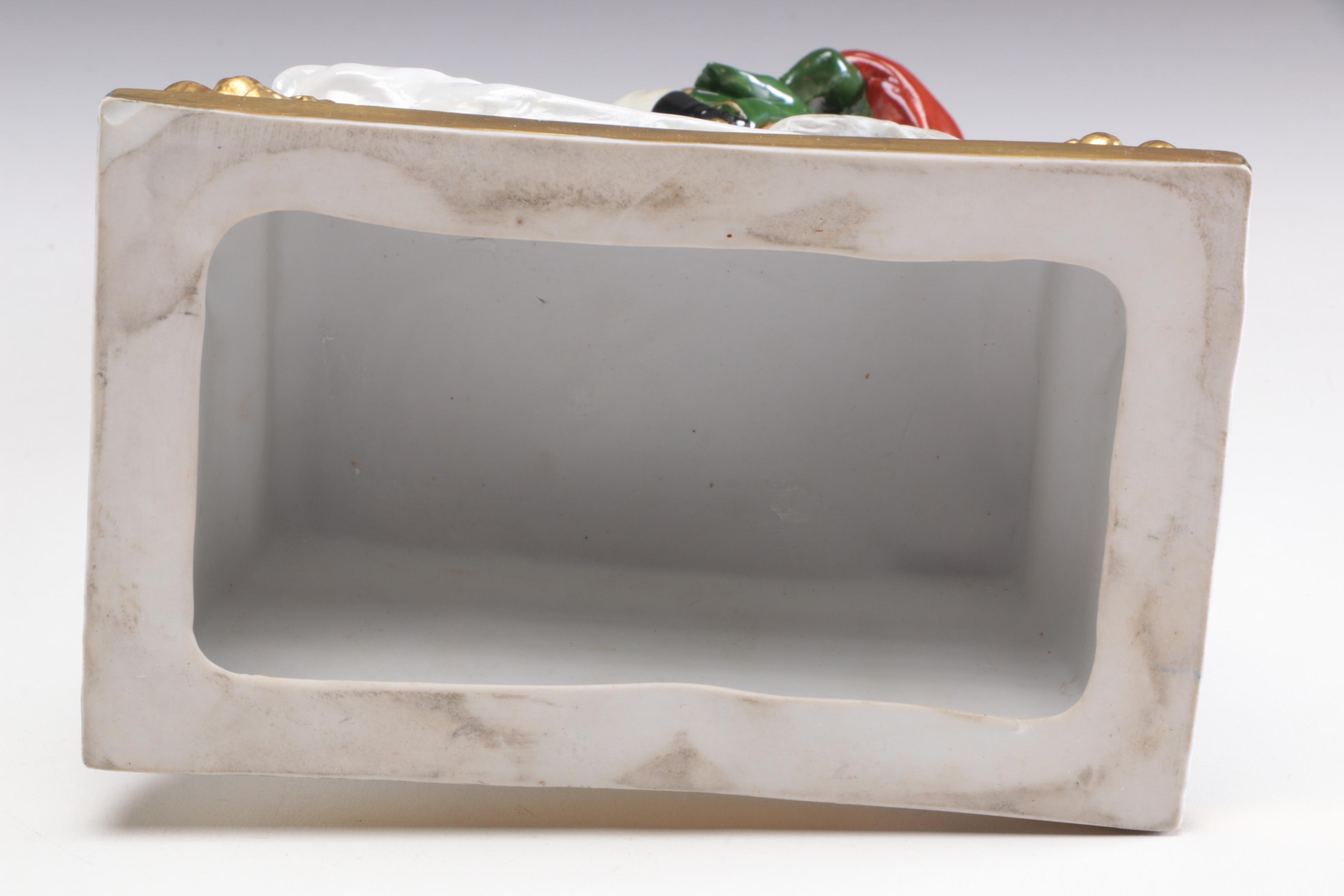 Sitzendorf Porcelain Figurine of Napoleon on Horseback, German 20th Century