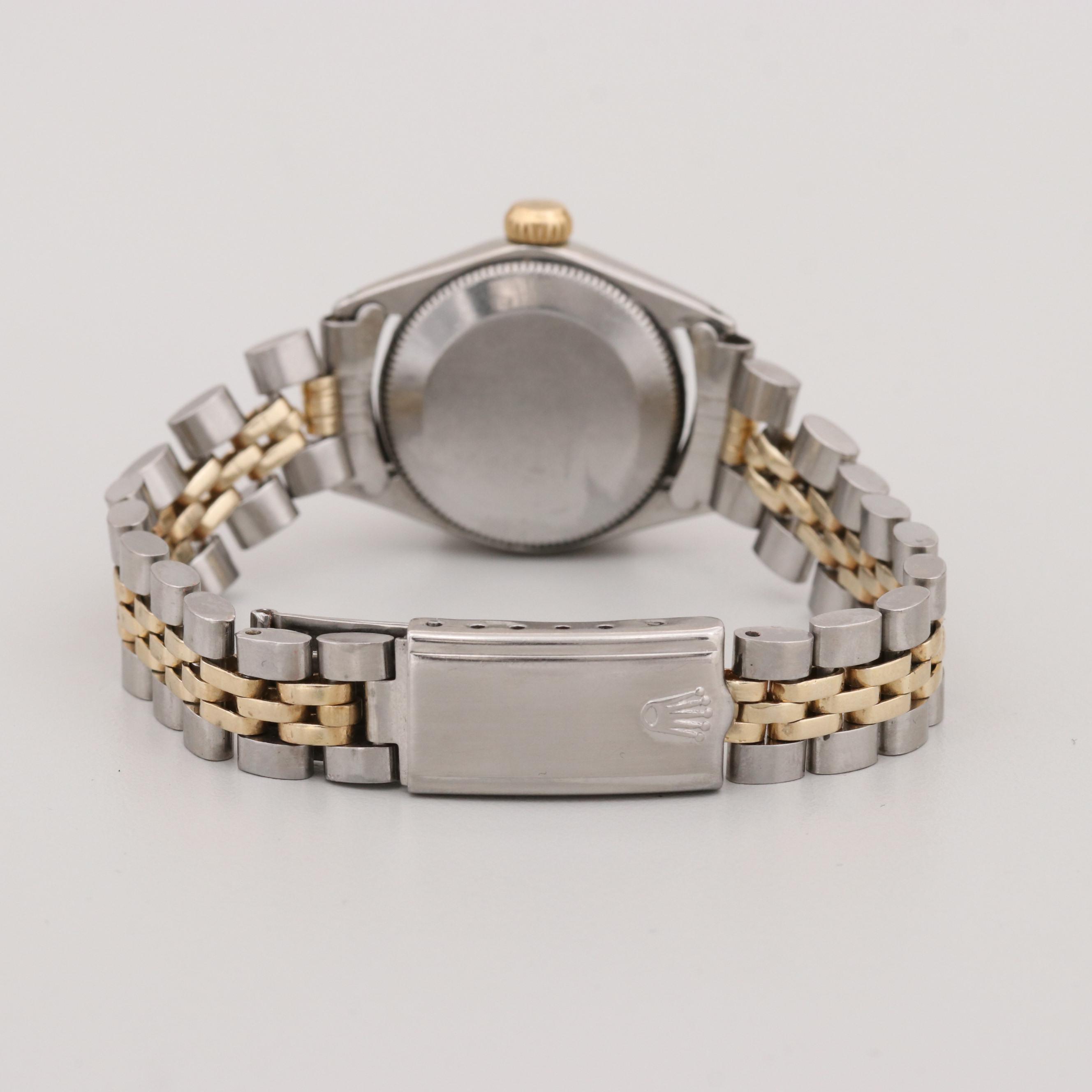 Vintage Rolex Oyster Perpetual Stainless Steel and 18K Yellow Gold Watch, 1