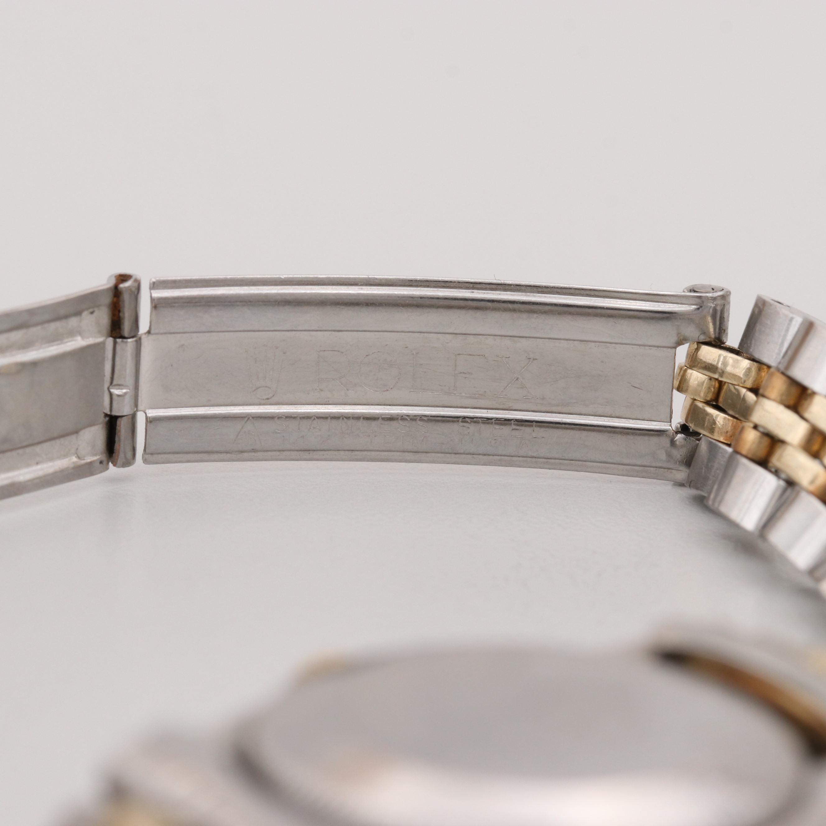 Vintage Rolex Oyster Perpetual Stainless Steel and 18K Yellow Gold Watch, 1