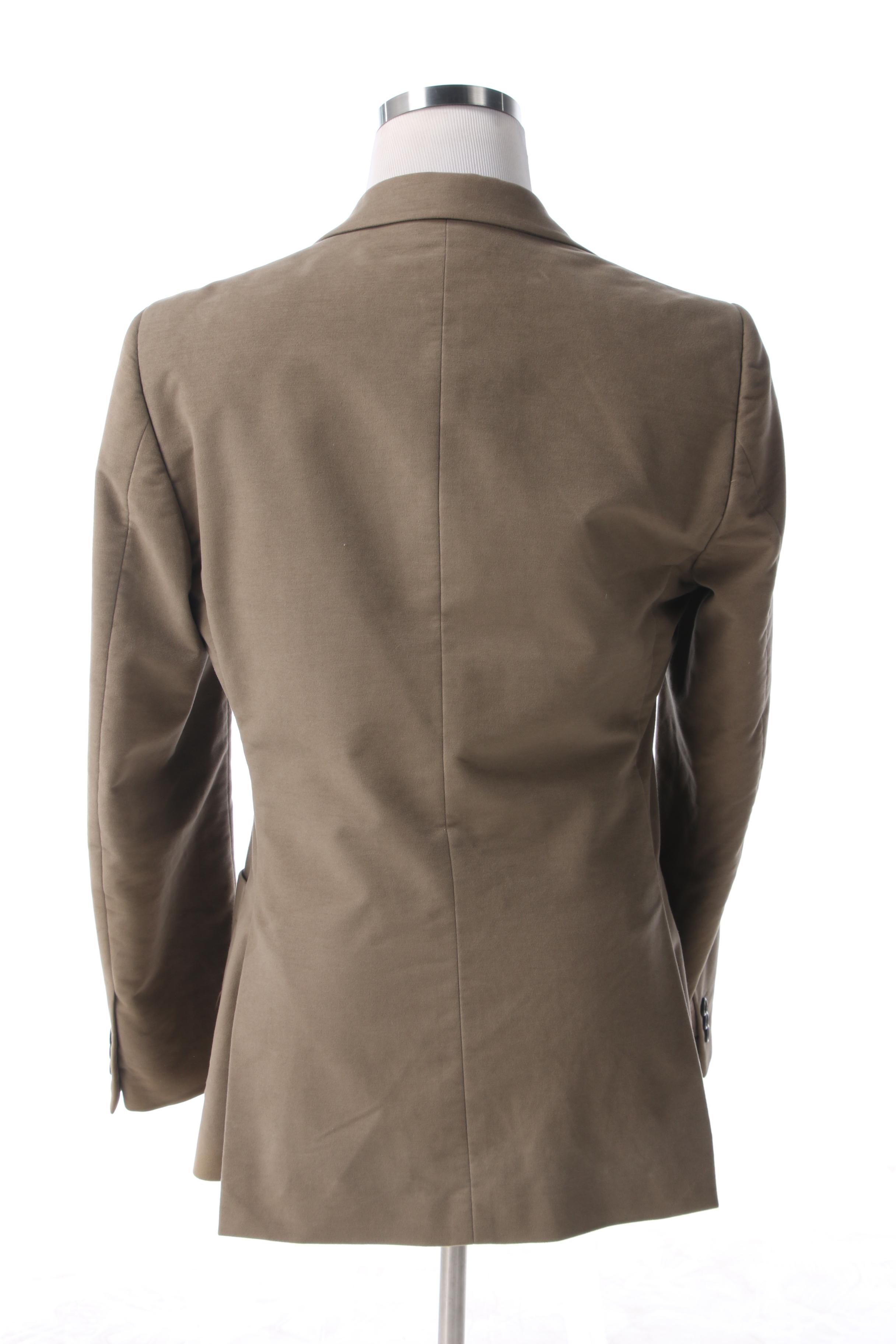 Men's Prada Taupe Brushed Wool Jacket