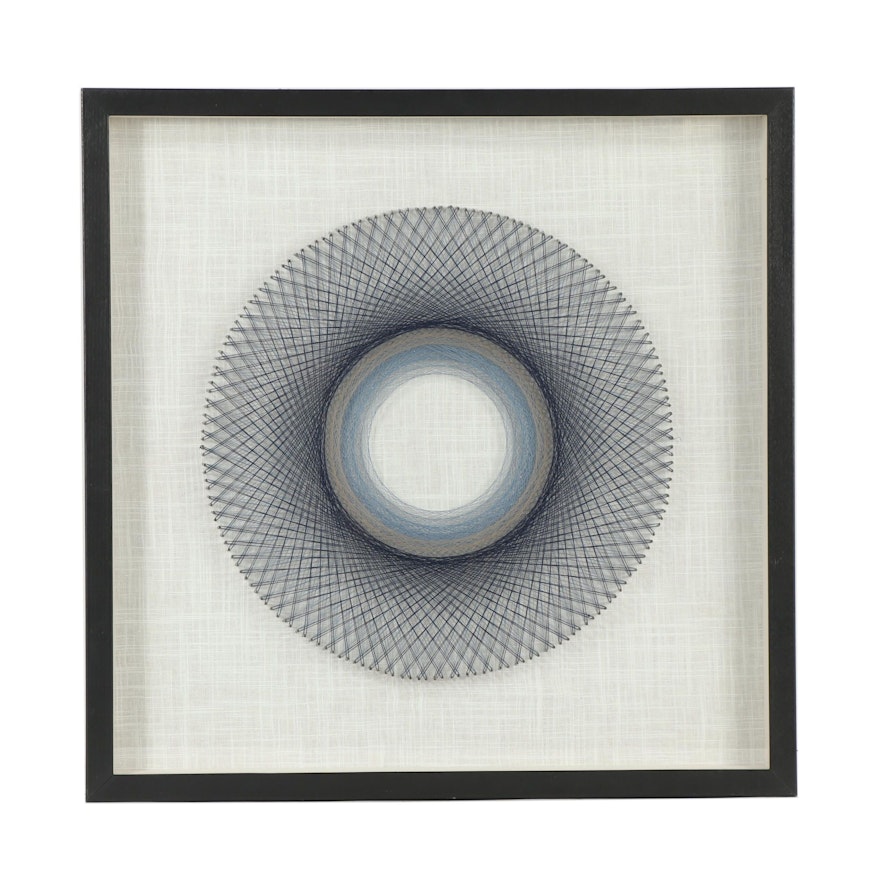 Contemporary Pin and Thread Wall Art