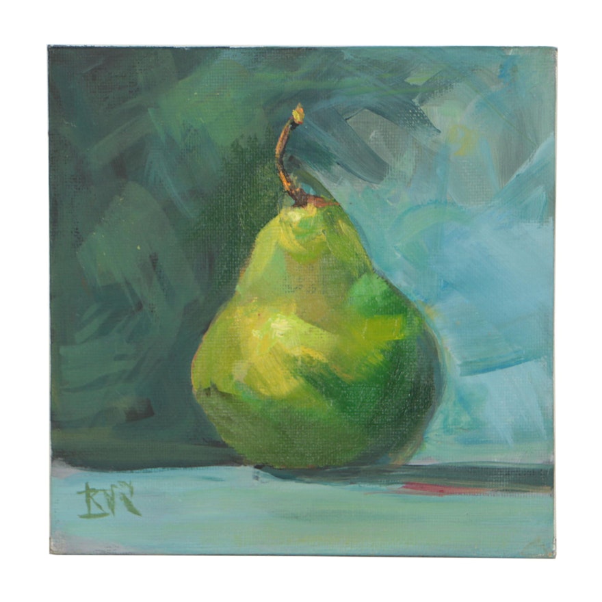 Kimberly Dana Ryan Oil Painting Pear Still Life