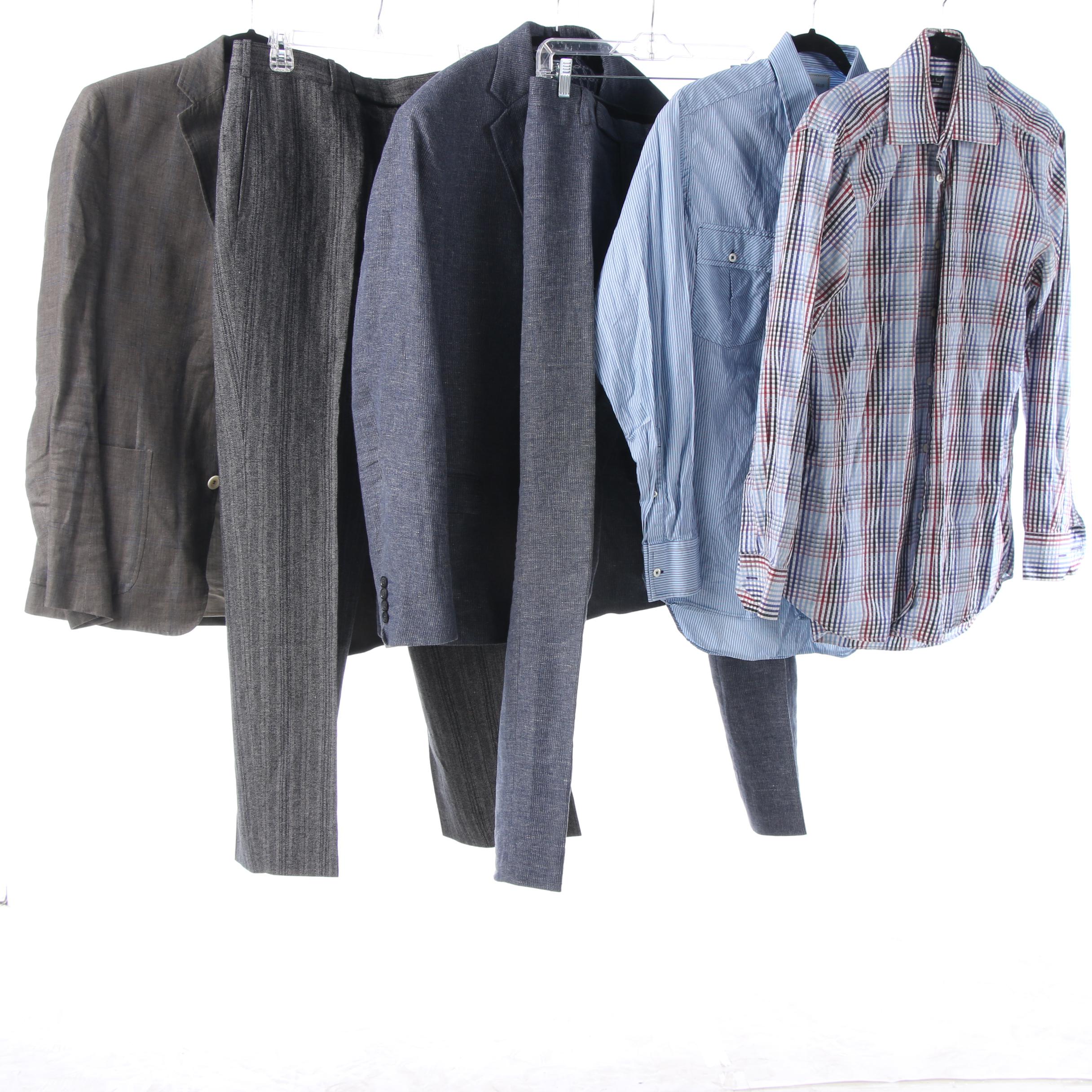 Men's Billy Reid Suit and Separates with Paul Smith London Shirt