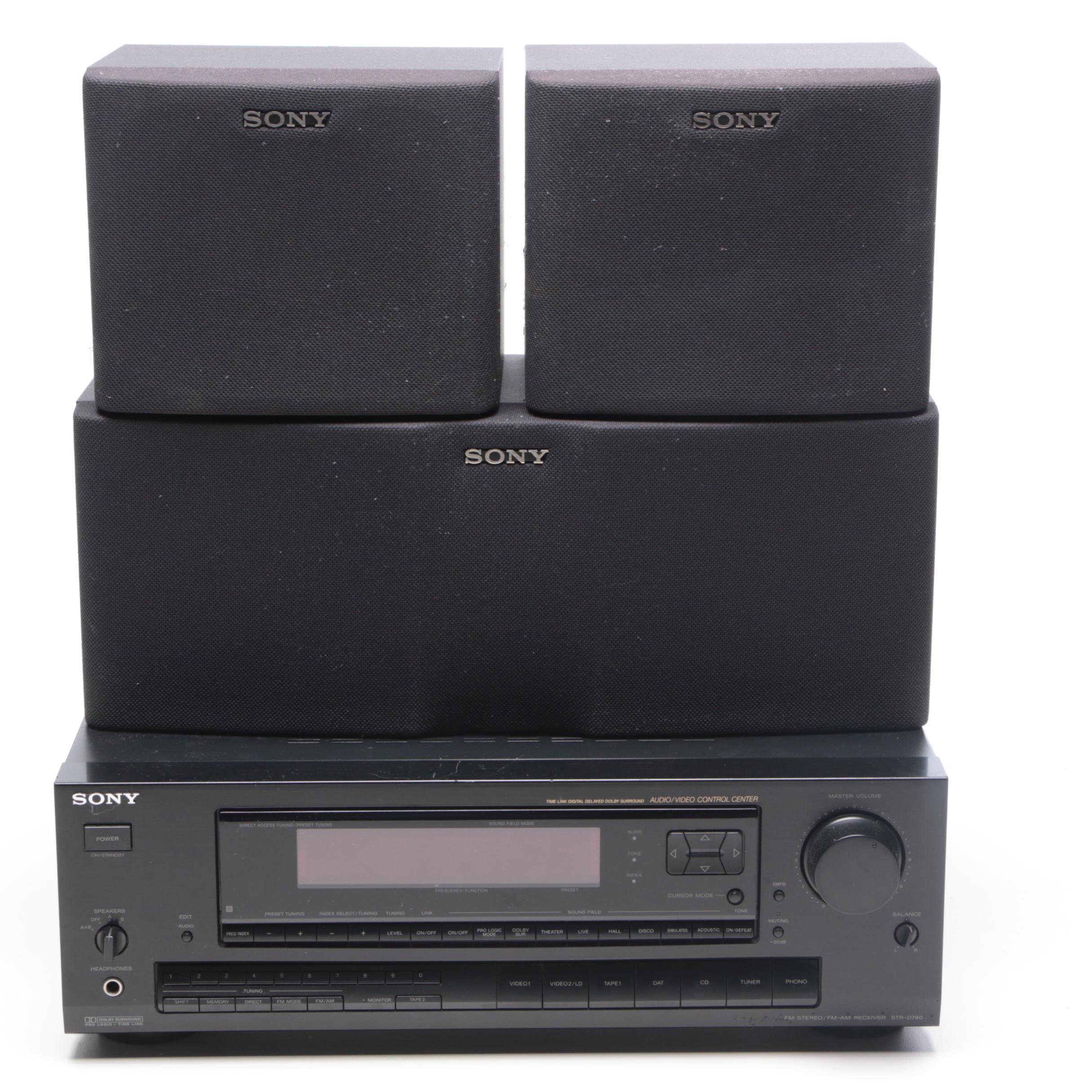 Sony STR-D790 Stereo Receiver/Tuner with Speakers