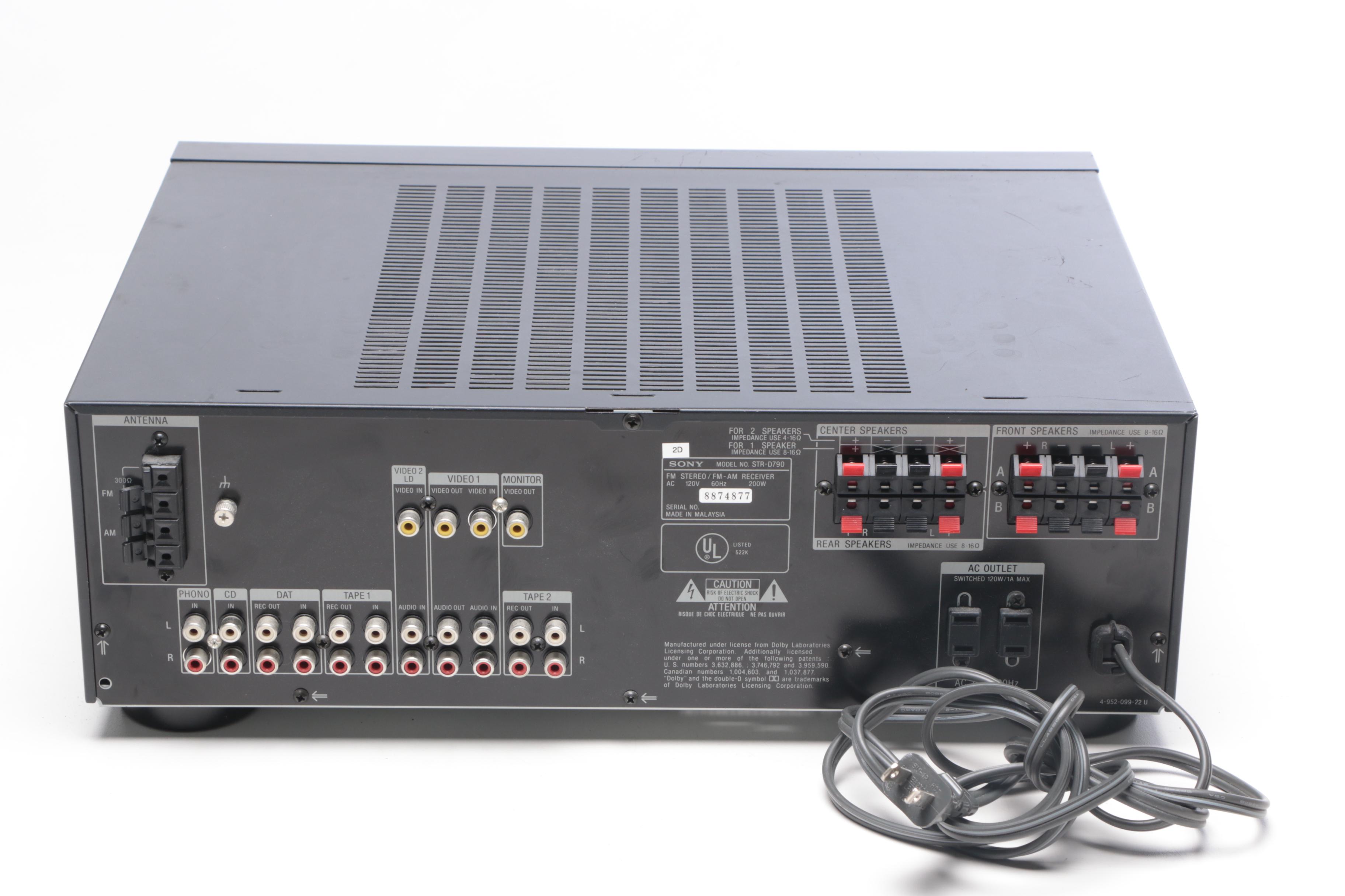 Sony STR-D790 Stereo Receiver/Tuner with Speakers