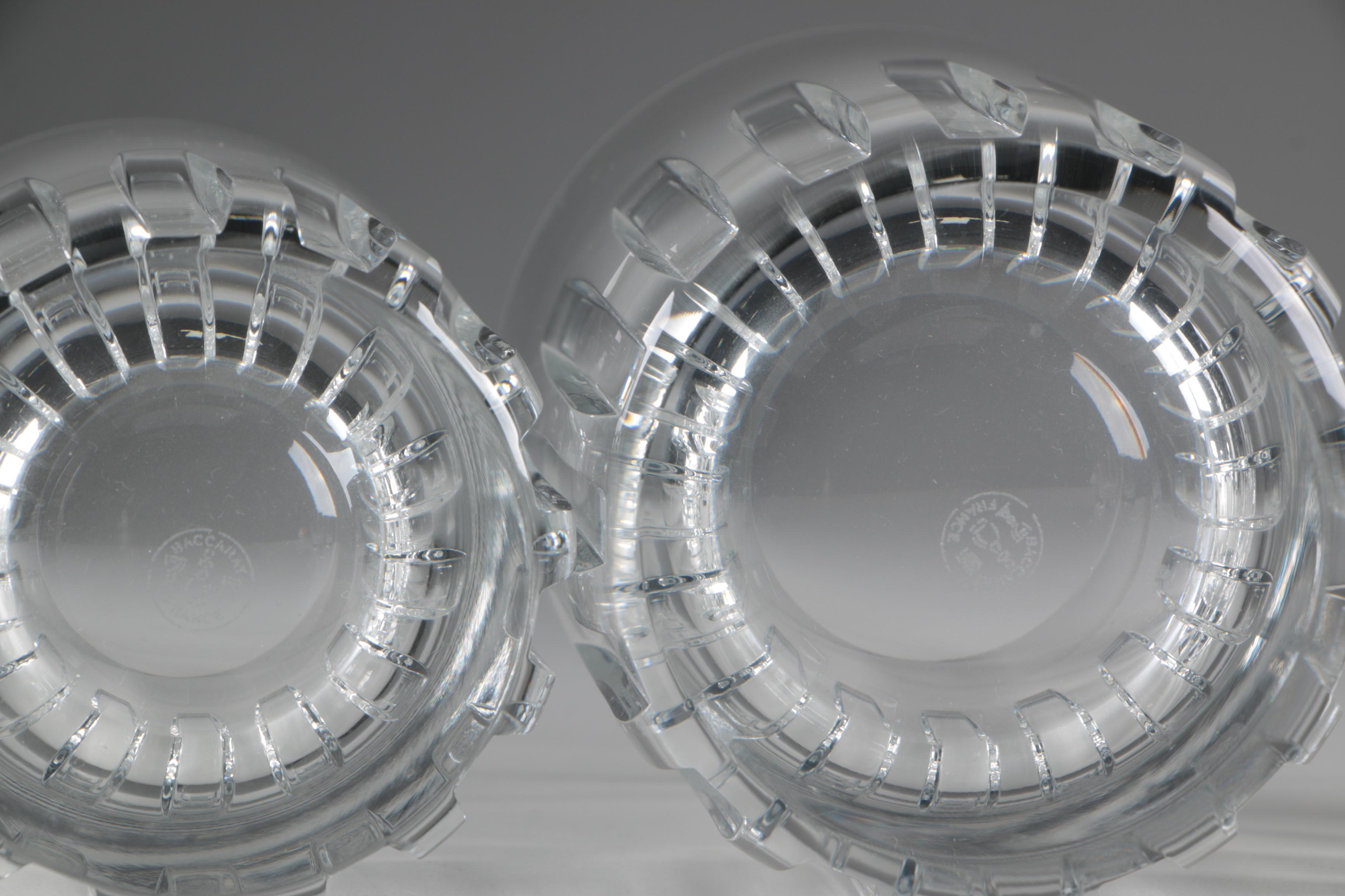 Baccarat "Rotary" Crystal Tumblers with Highball and Old Fashioned Glasses