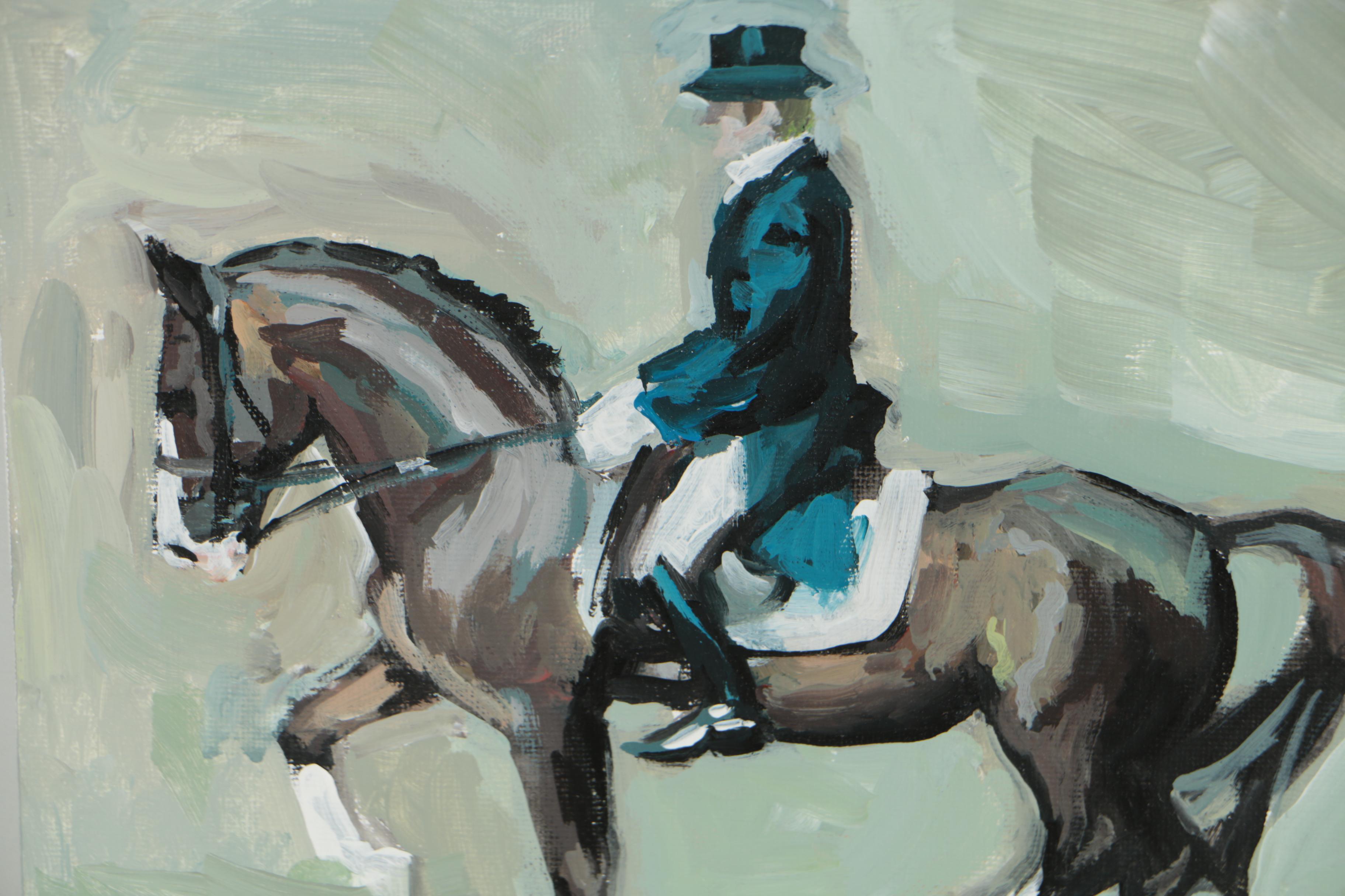 Martin Azari Oil Painting "Horse and Rider"