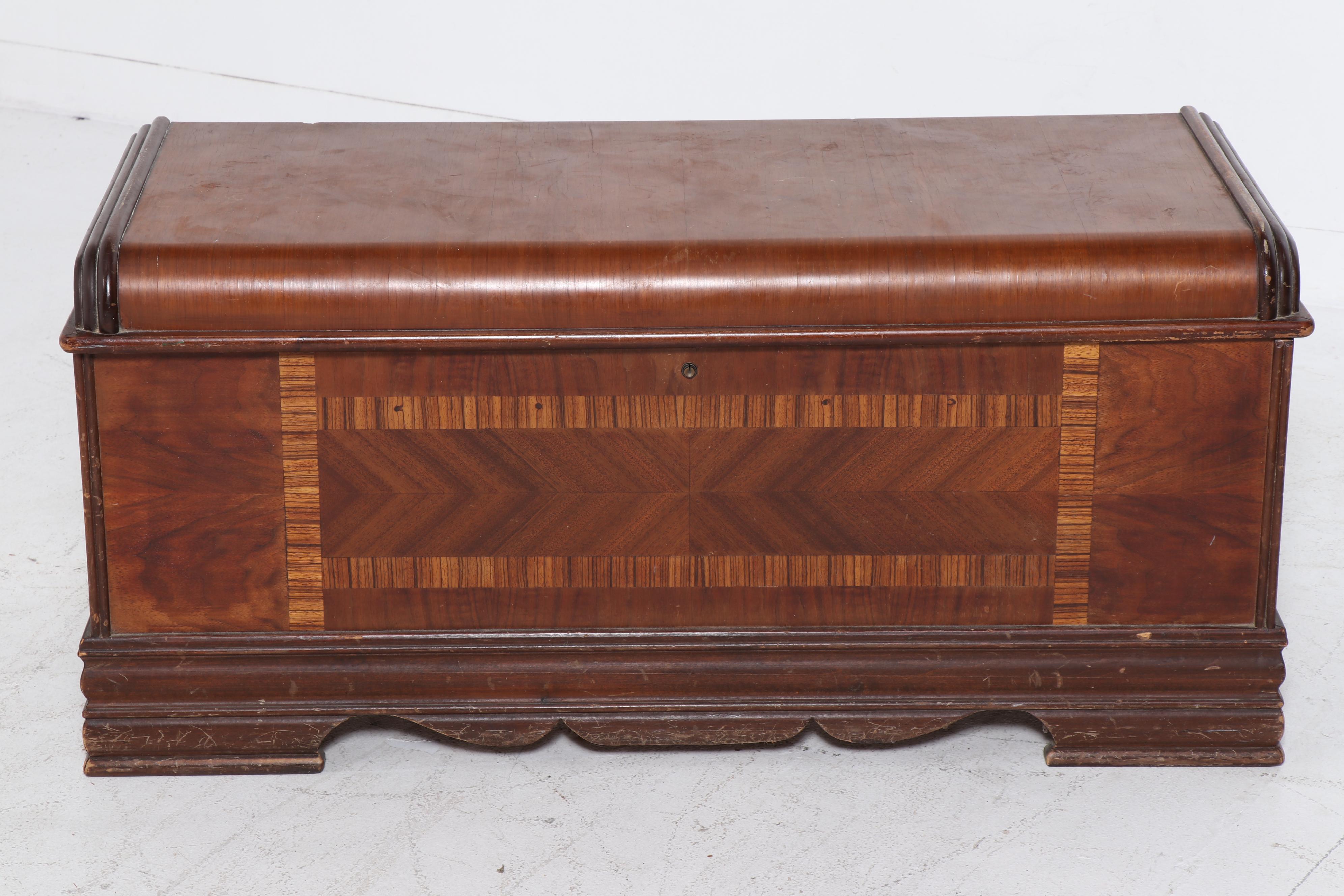Cedar Lined Vintage Wood Hope Chest