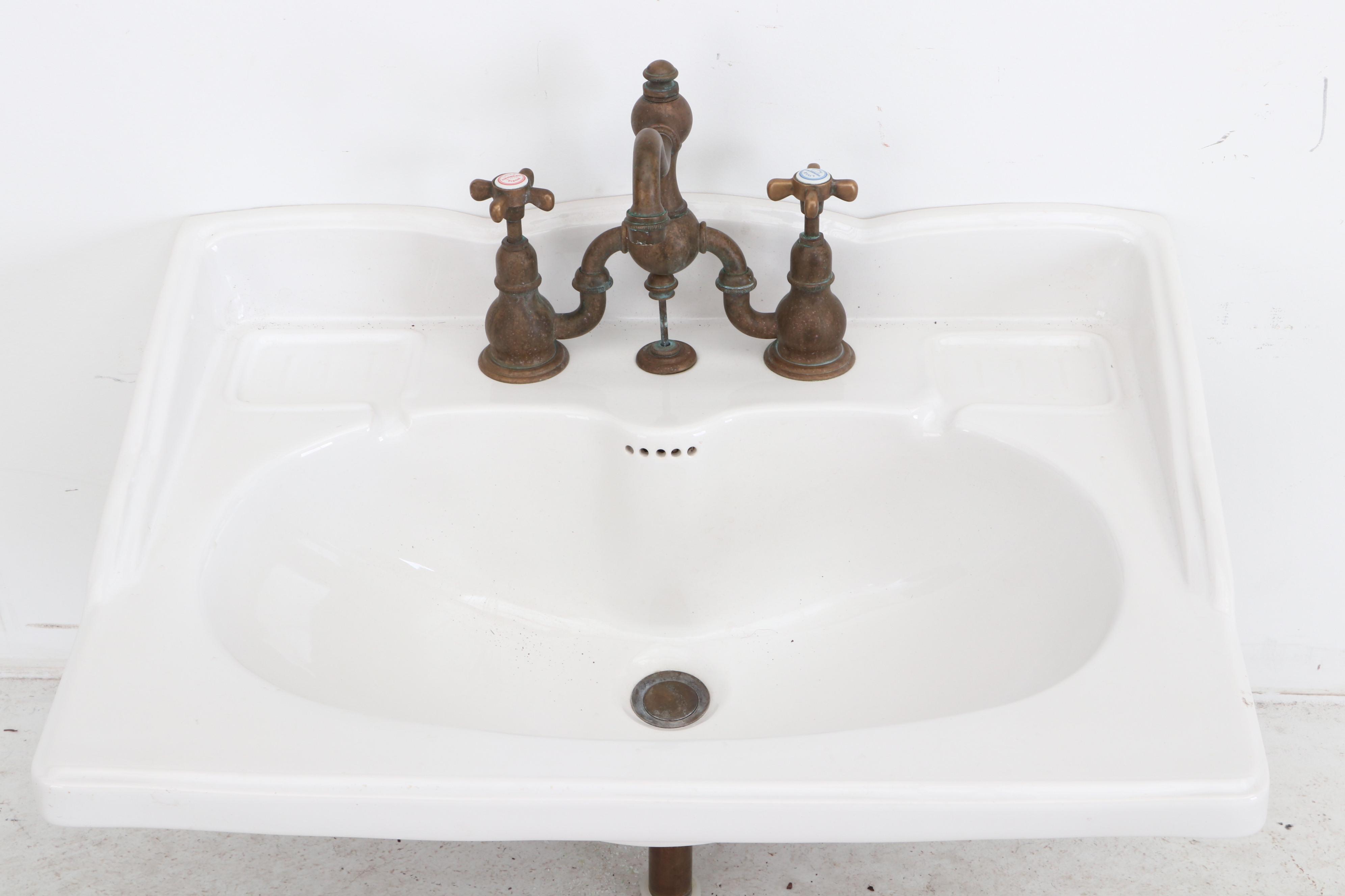 Lille Herbeau France Vanity Sink and "Royal" Faucet