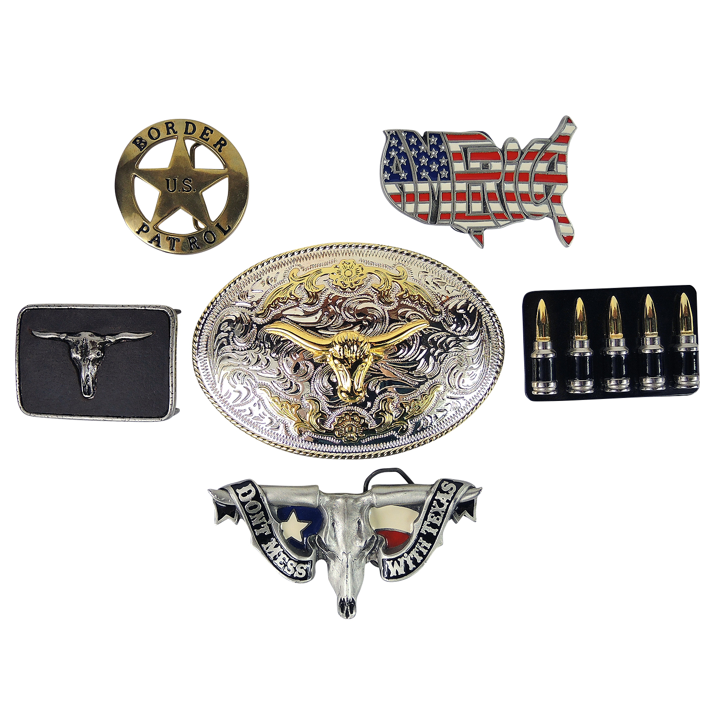 Western Themed Belt Buckles