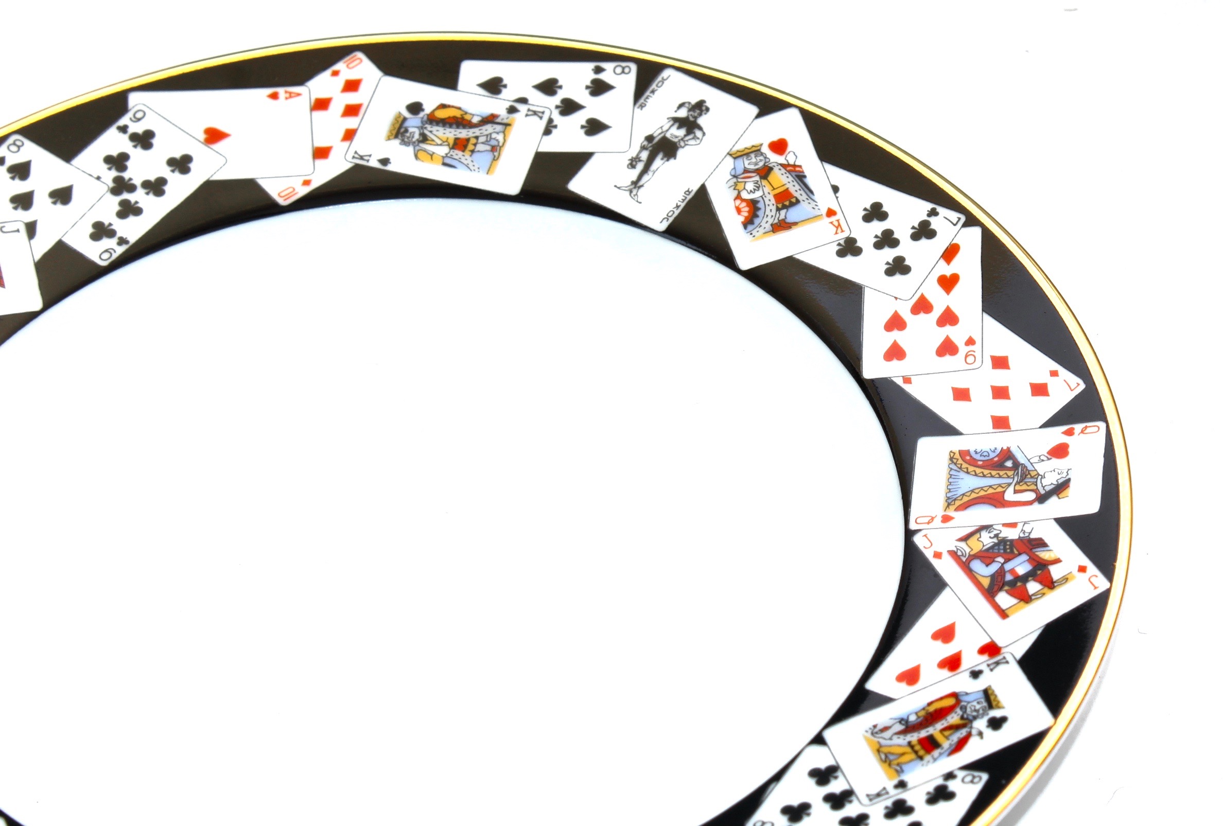 Tiffany & Co. China Cards Bridge Poker Salad Plates, Set of 8