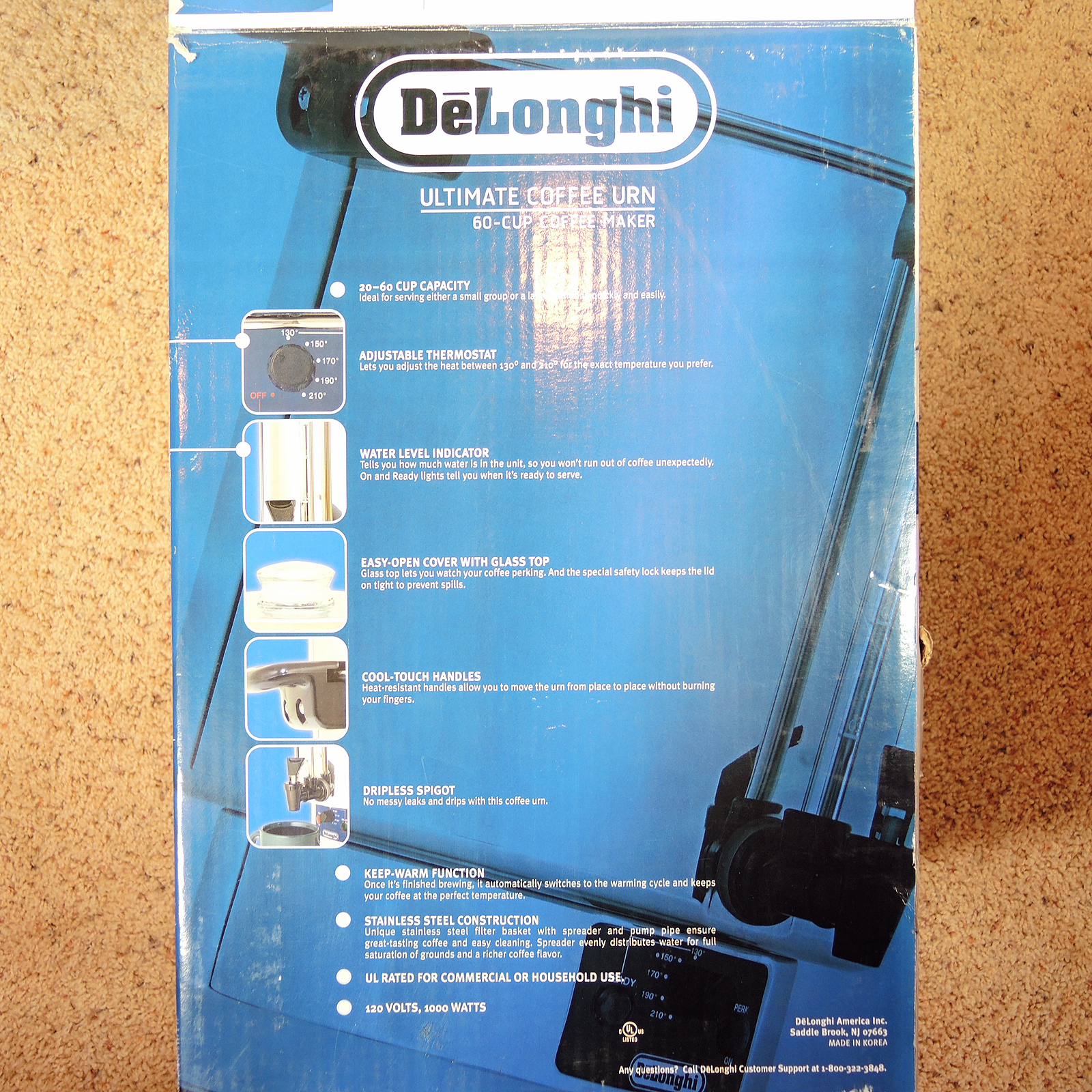 DeLonghi Ultimate Coffee Urn and Stainless Steel Chaffing Dishes