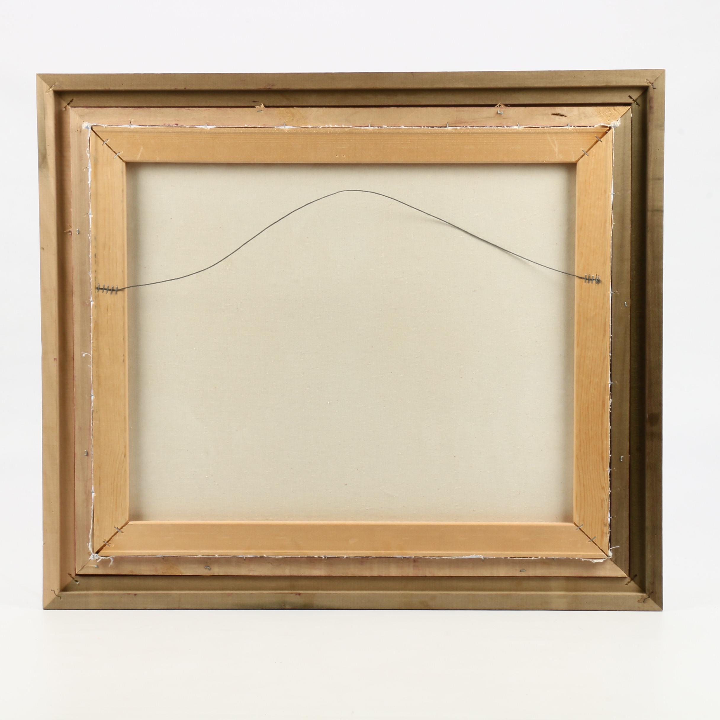 Anthony Veccio Oil Painting of Horse Race