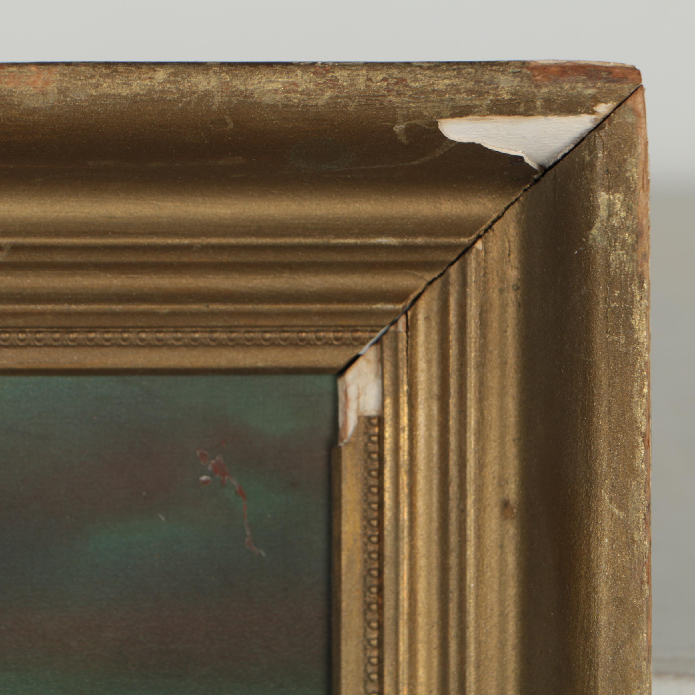 Chromolithograph after Herbert Schmalz "The Return of the Calvary"