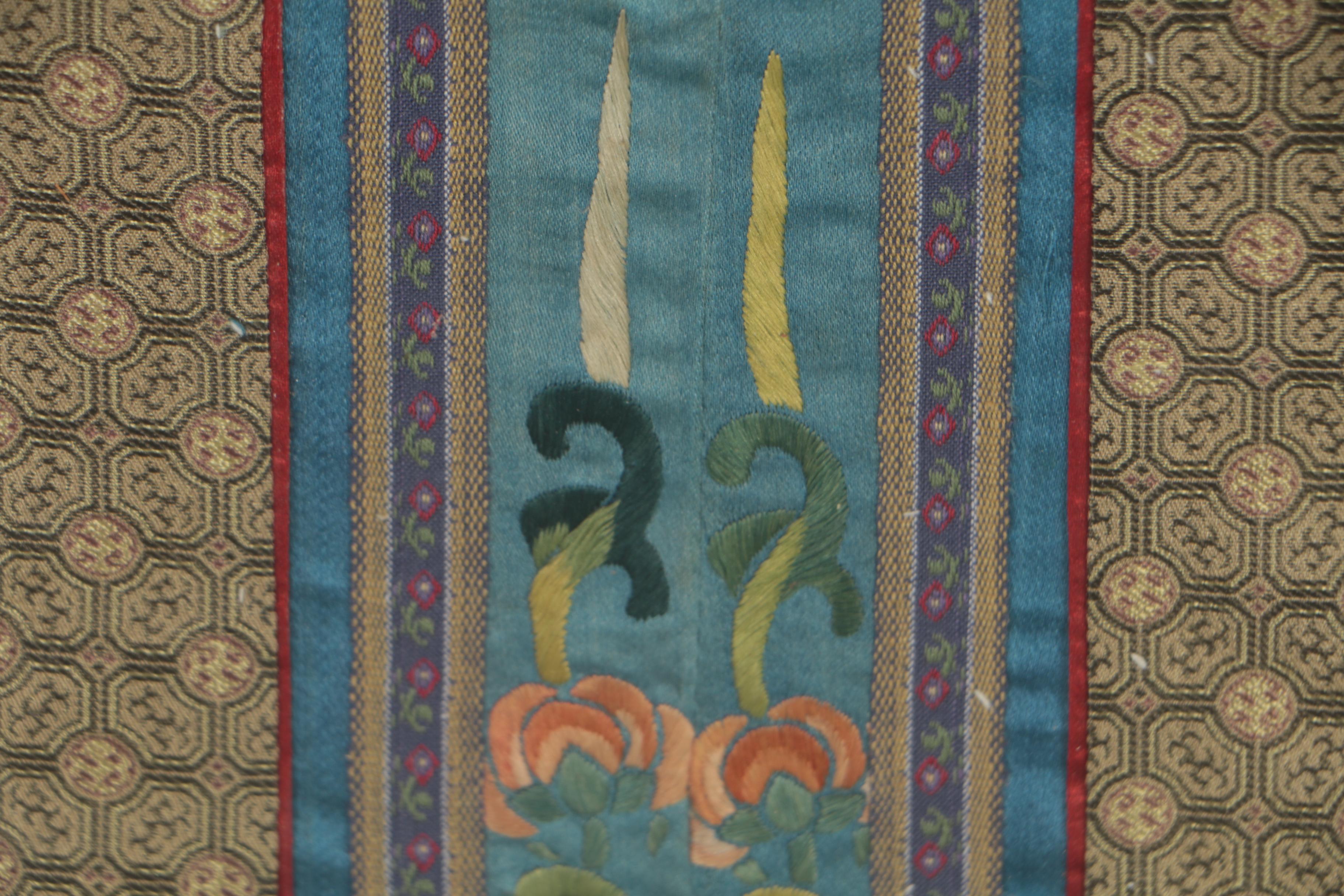 Chinese Silk Embroidered Hem Band