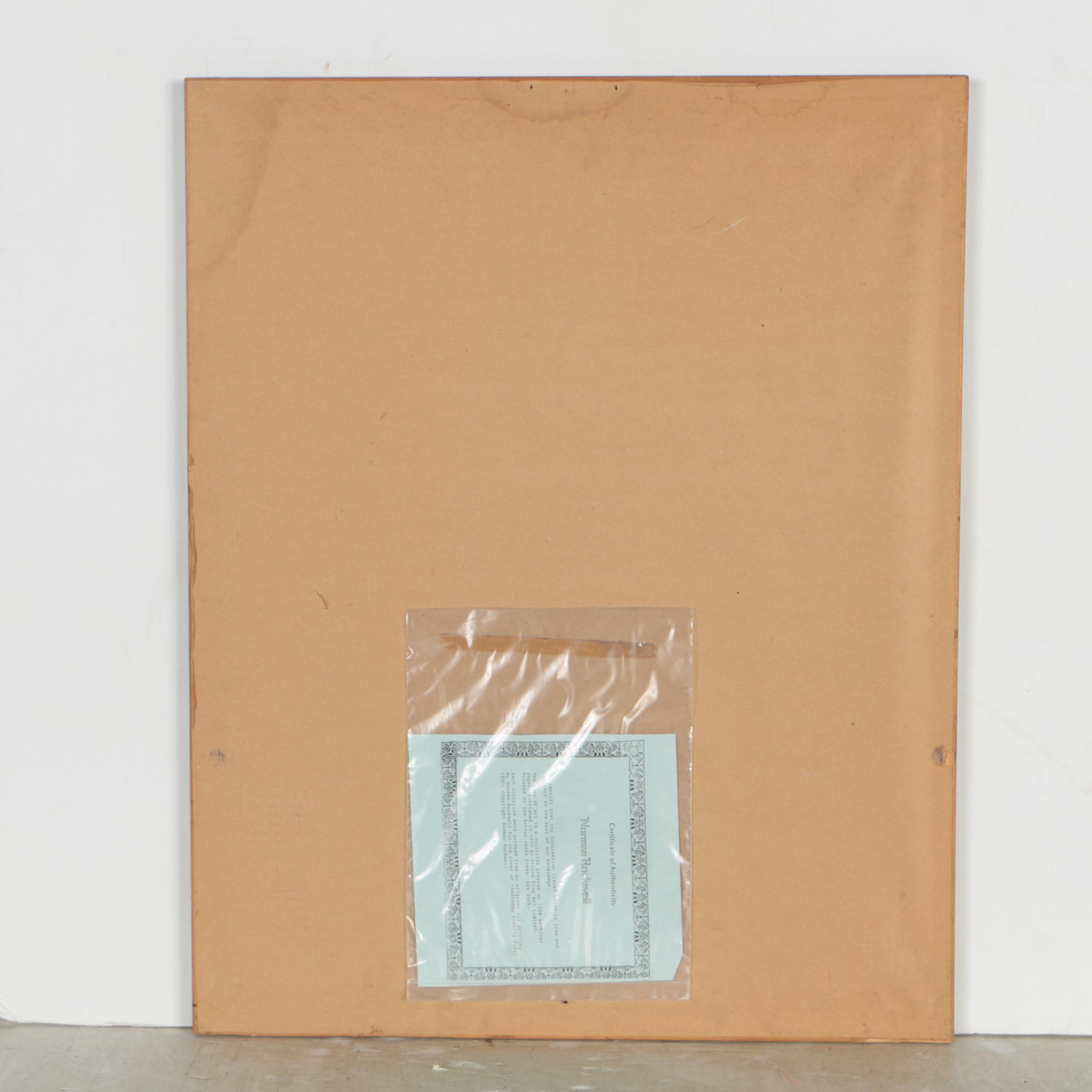 Late 20th Century Giclée after Norman Rockwell "Hollywood"