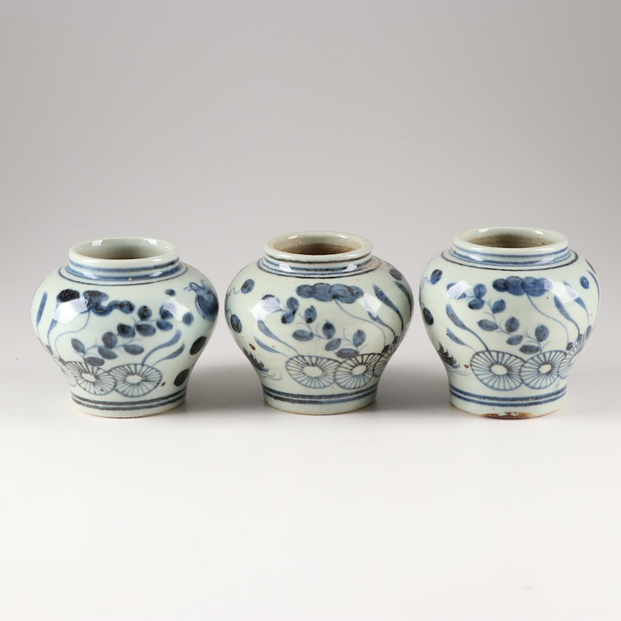 Chinese Hand-Painted Ceramic Vessels