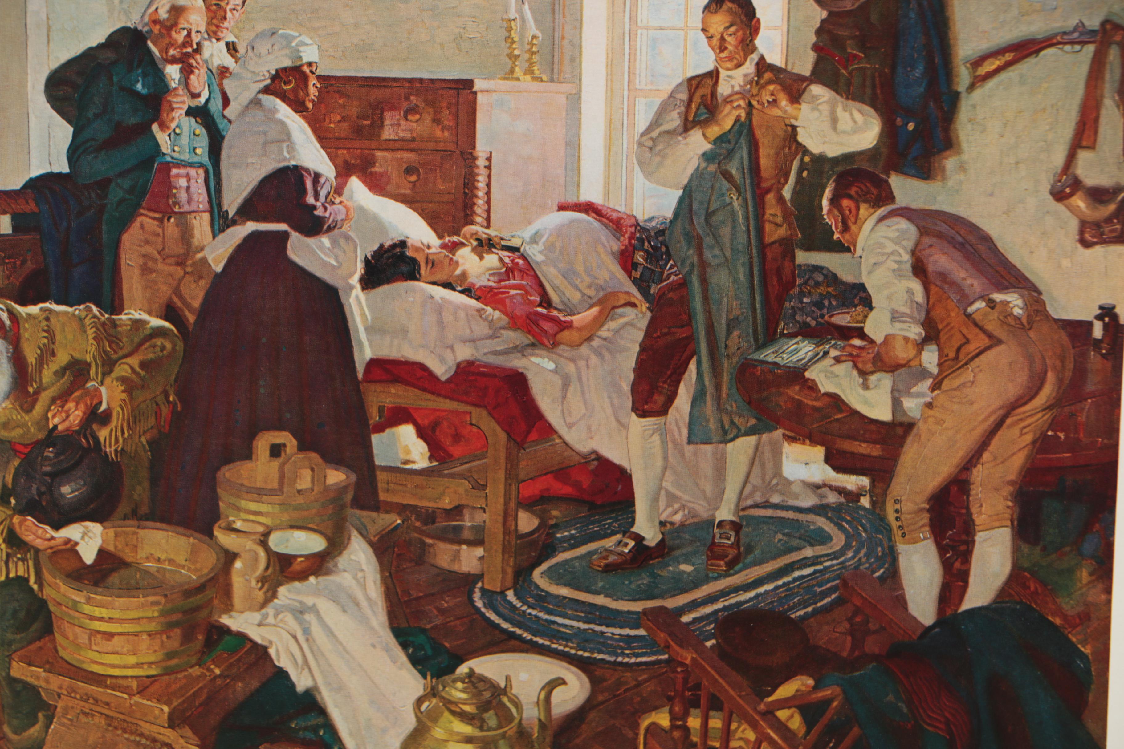 Offset Lithographs after Dean Cornwell "Pioneers of American Medicine" Series