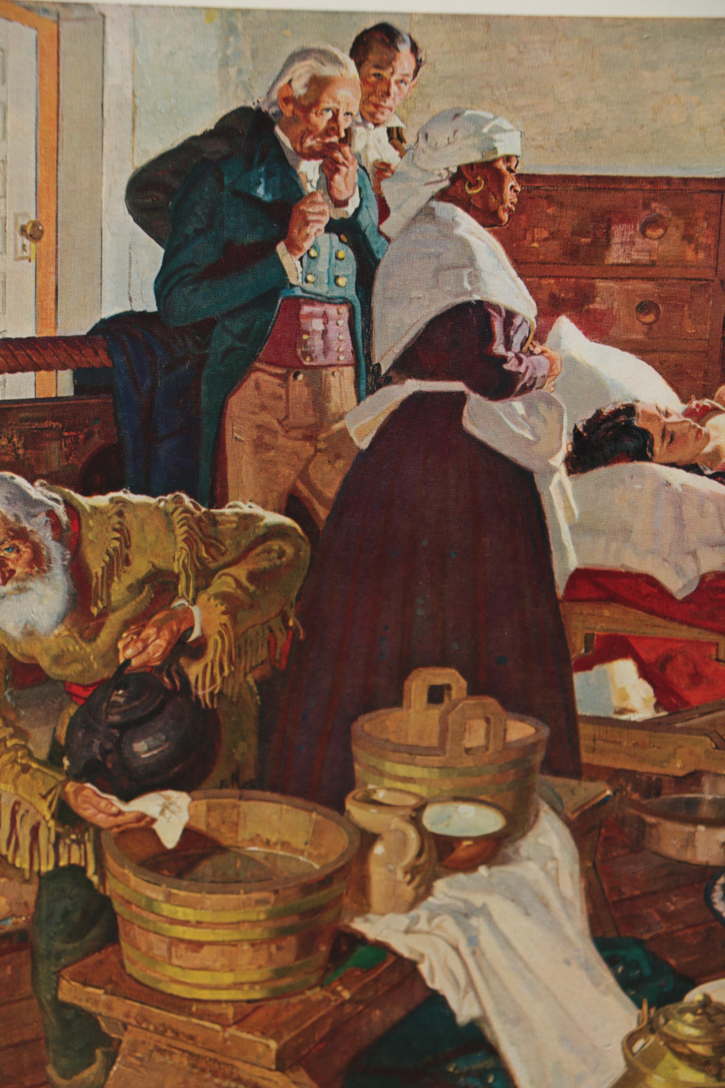 Offset Lithographs after Dean Cornwell "Pioneers of American Medicine" Series