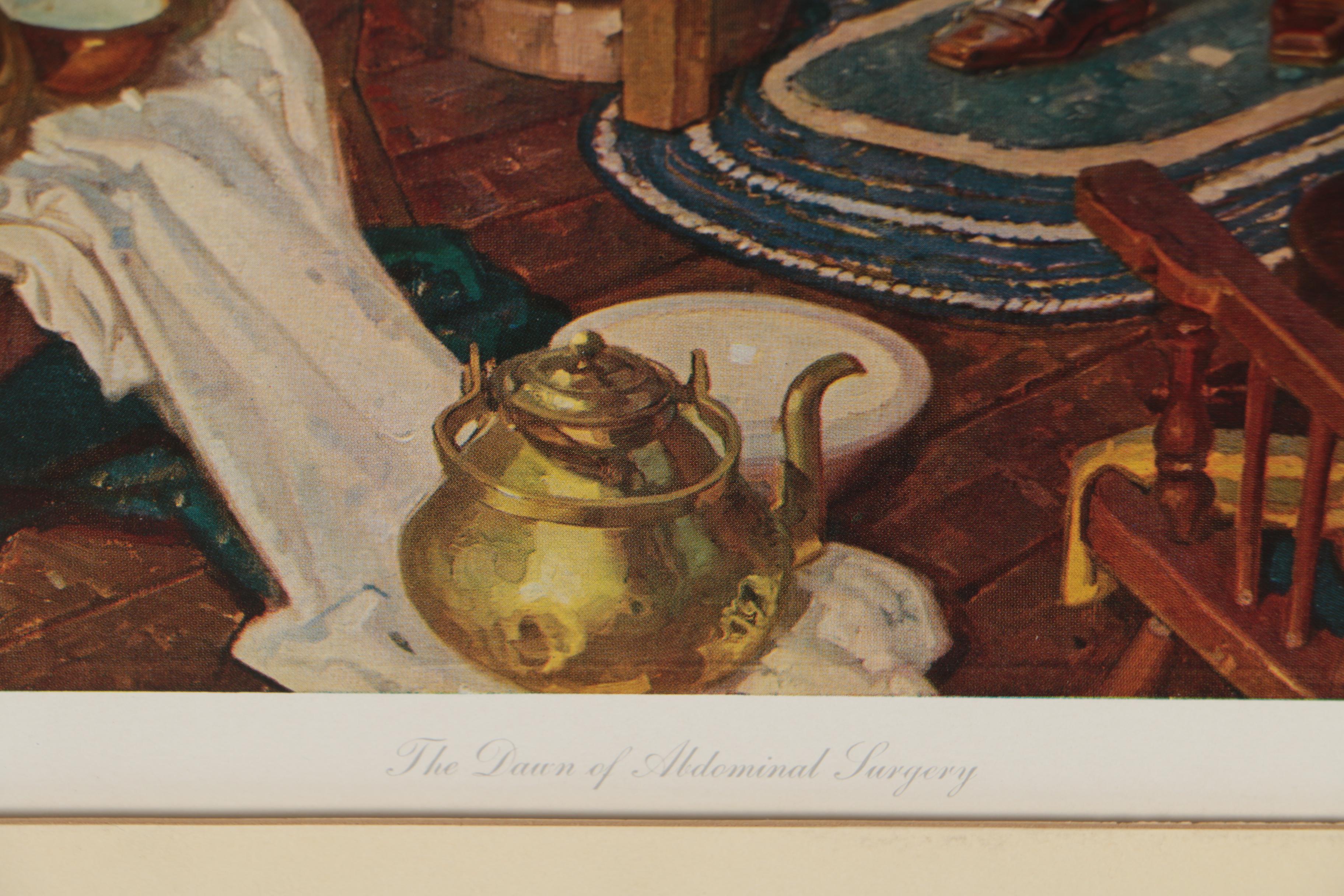 Offset Lithographs after Dean Cornwell "Pioneers of American Medicine" Series