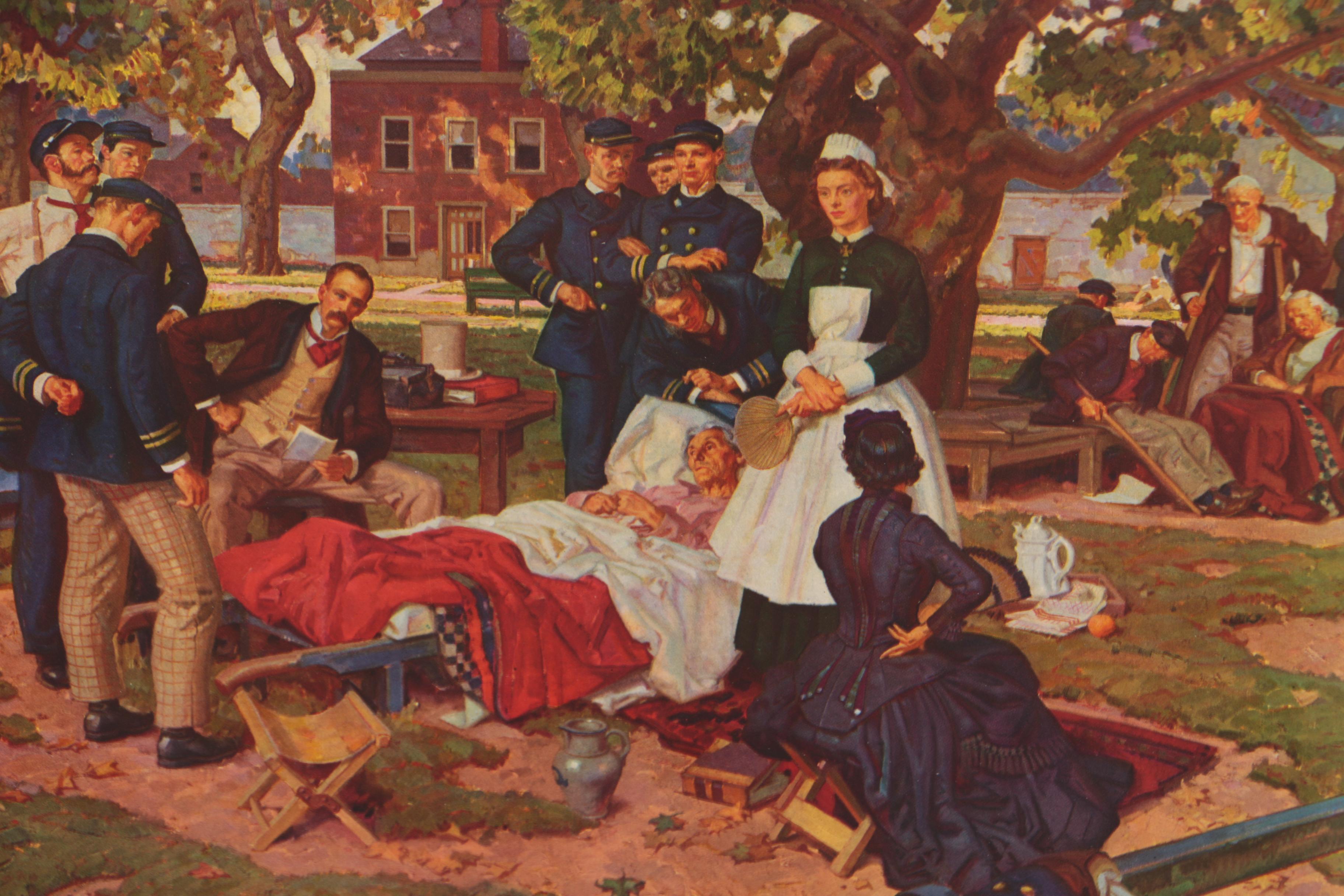 Offset Lithographs after Dean Cornwell "Pioneers of American Medicine" Series