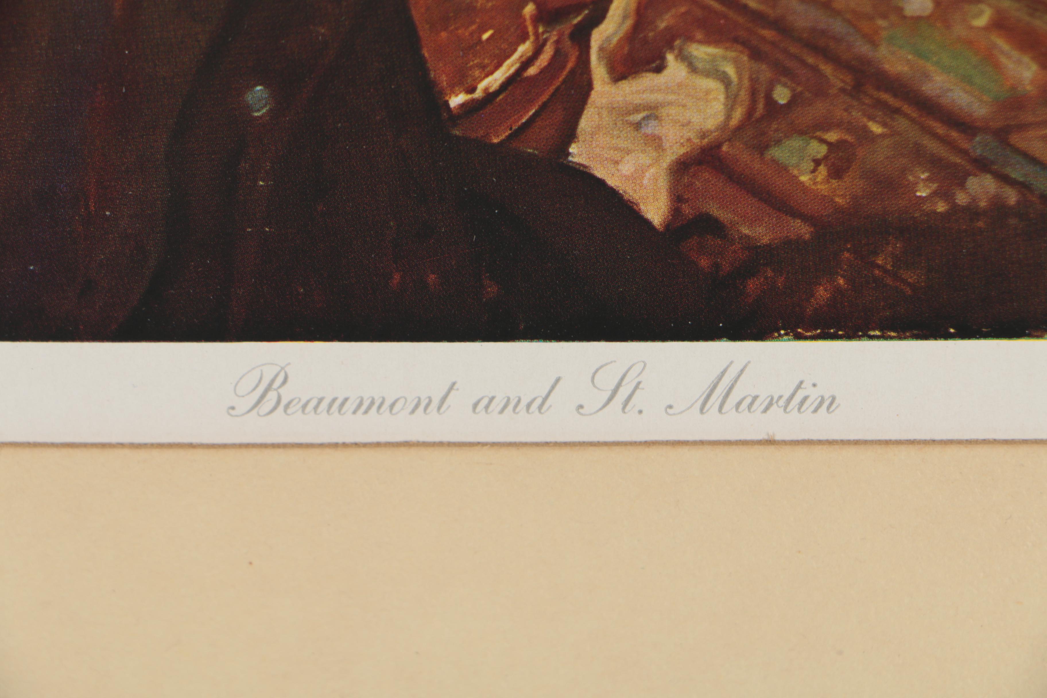 Offset Lithographs after Dean Cornwell "Pioneers of American Medicine" Series