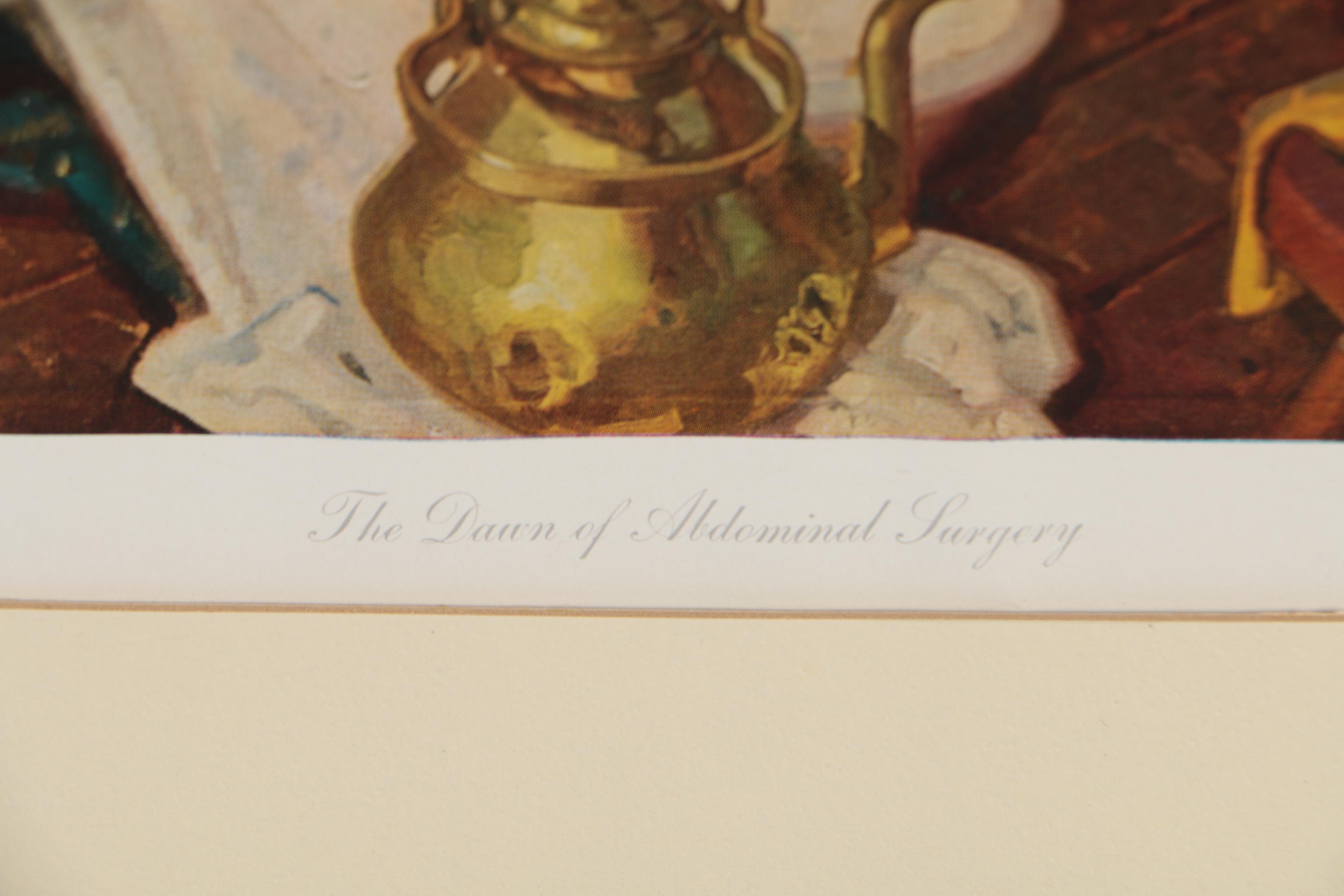 Offset Lithographs after Dean Cornwell "Pioneers of American Medicine" Series