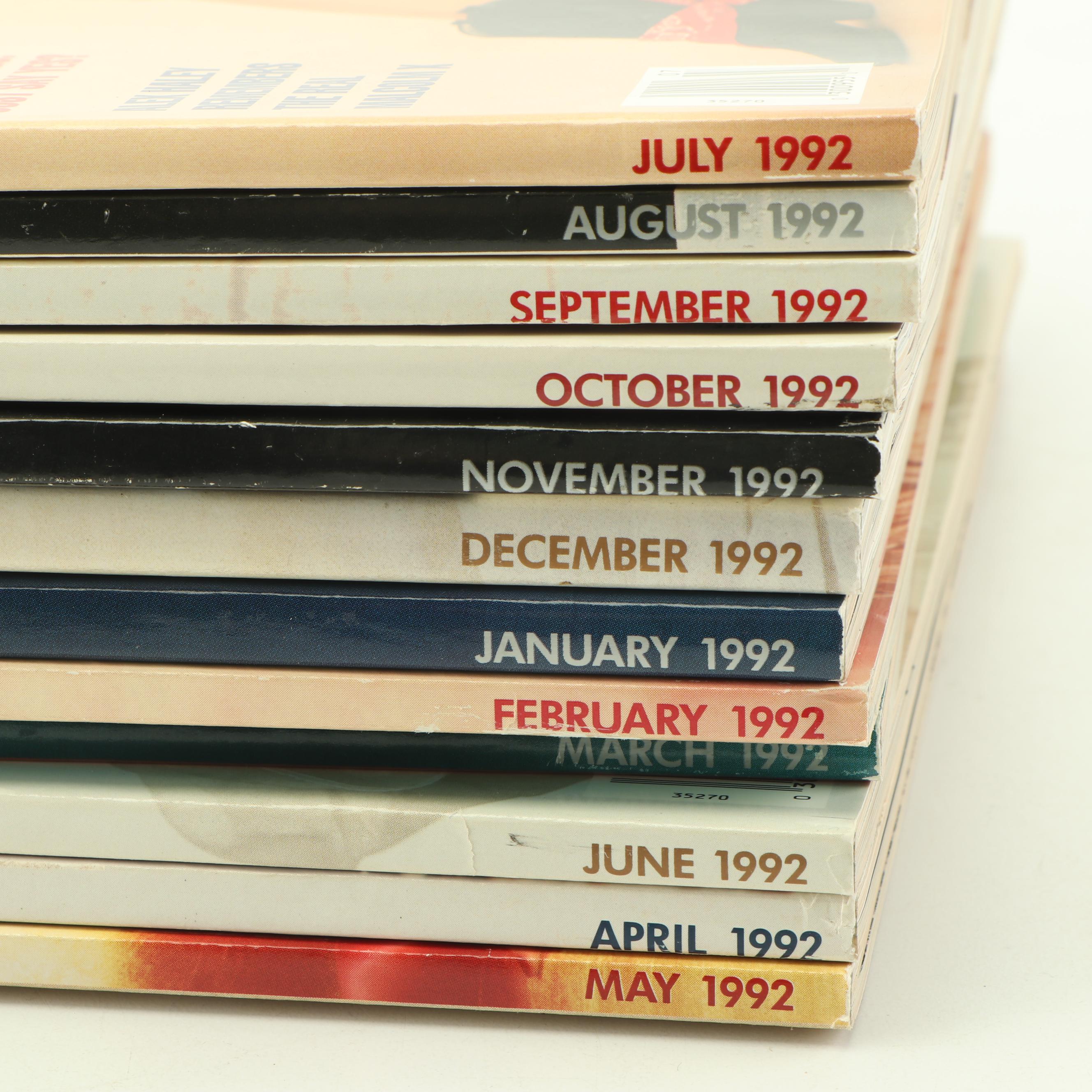 1992 "Playboy" Magazines