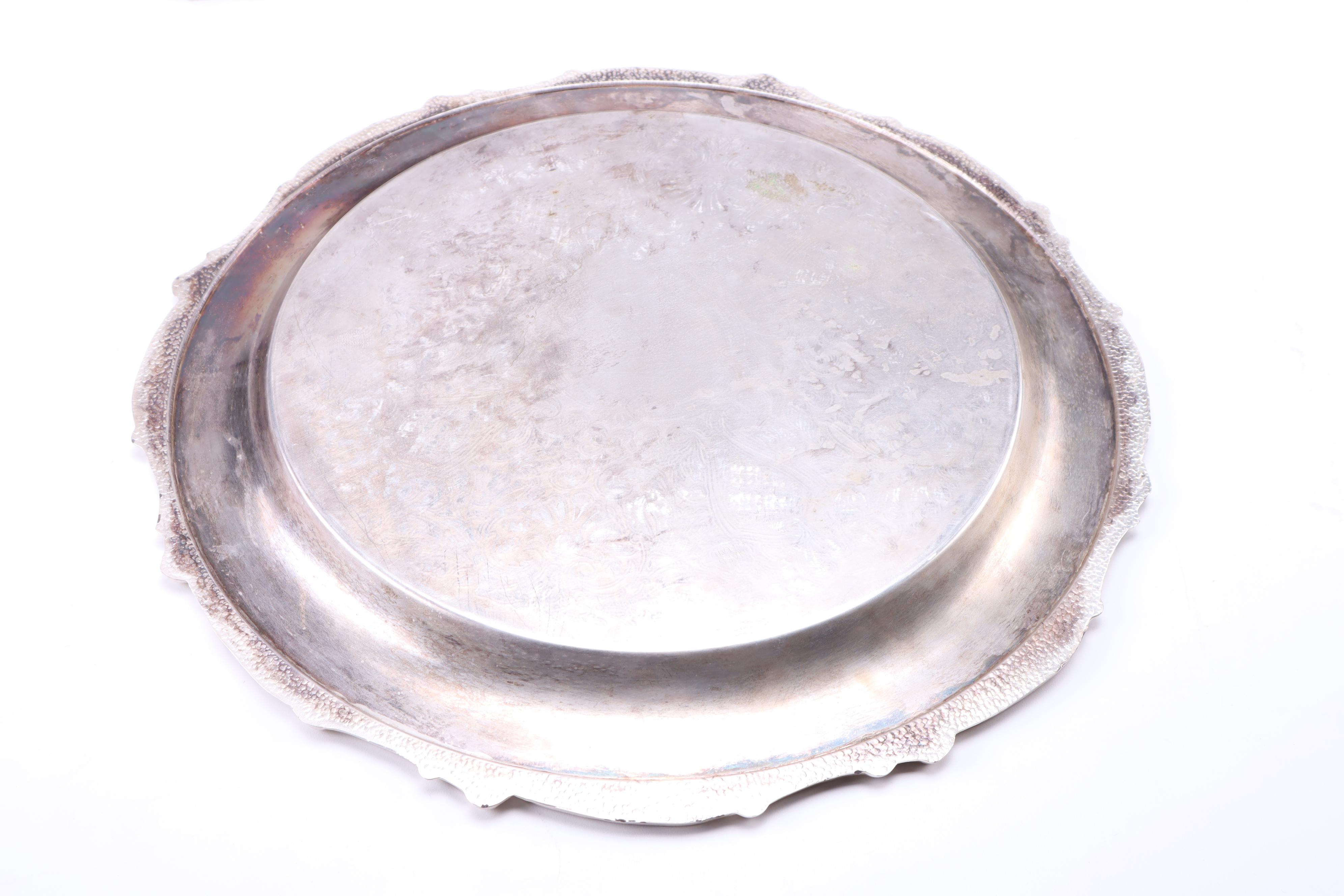 Wm Rogers Silverplate Flatware with Leonard Tray