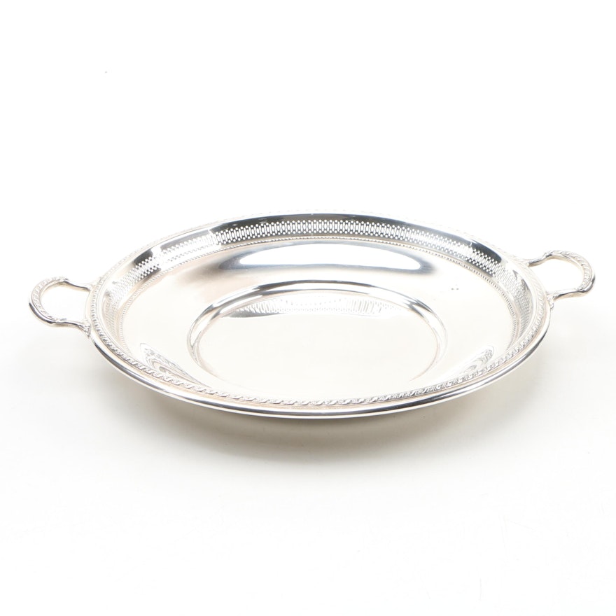 Gorham Sterling Silver Handled Sandwich Plate, Early/Mid 20th Century