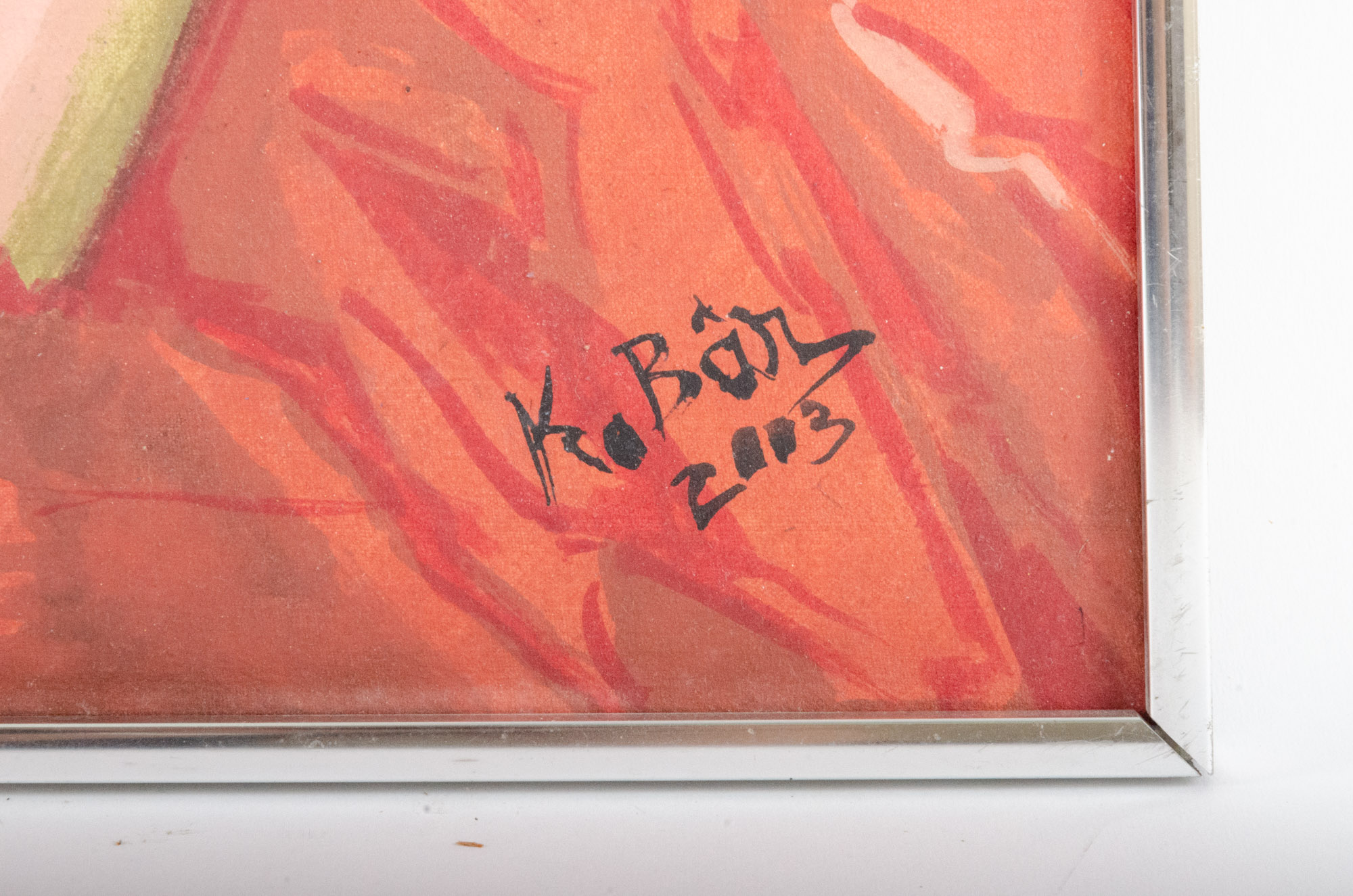 21st Century Oil Painting of Female Nude with Horses