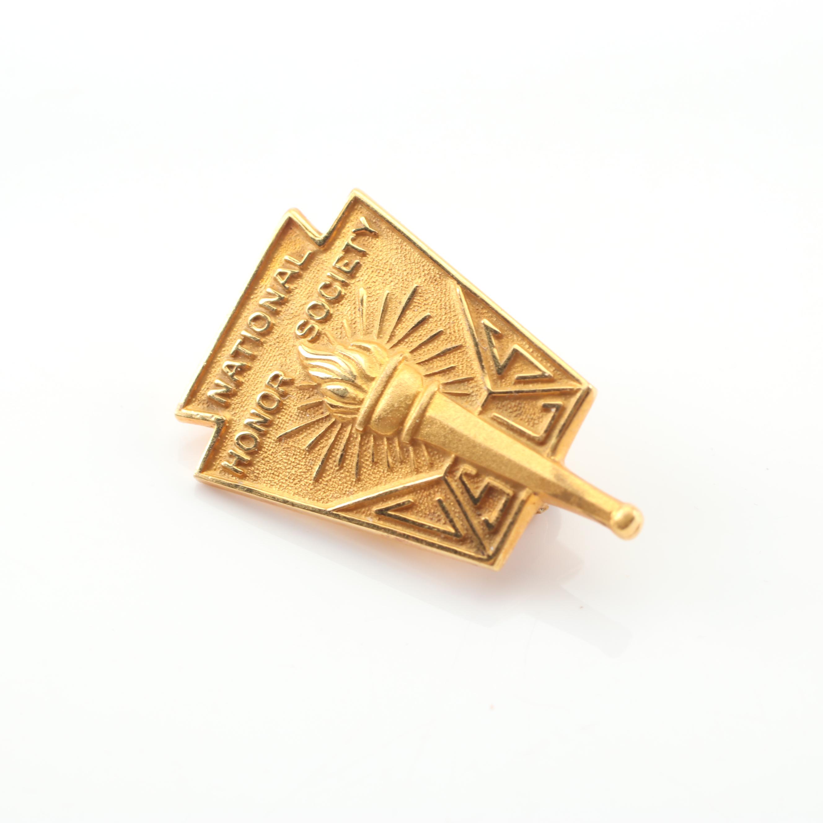 10K Yellow Gold National Honor Society Pin