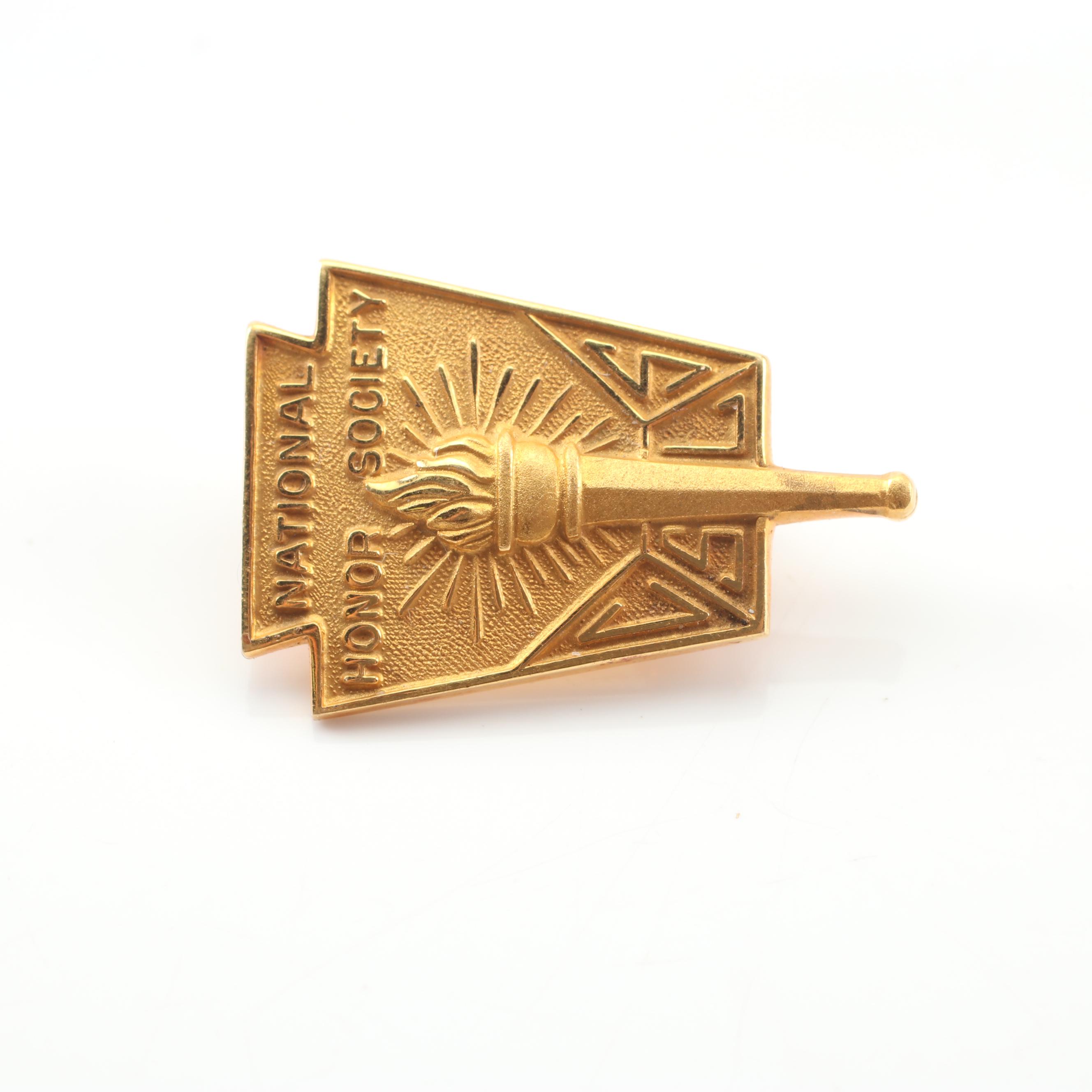 10K Yellow Gold National Honor Society Pin