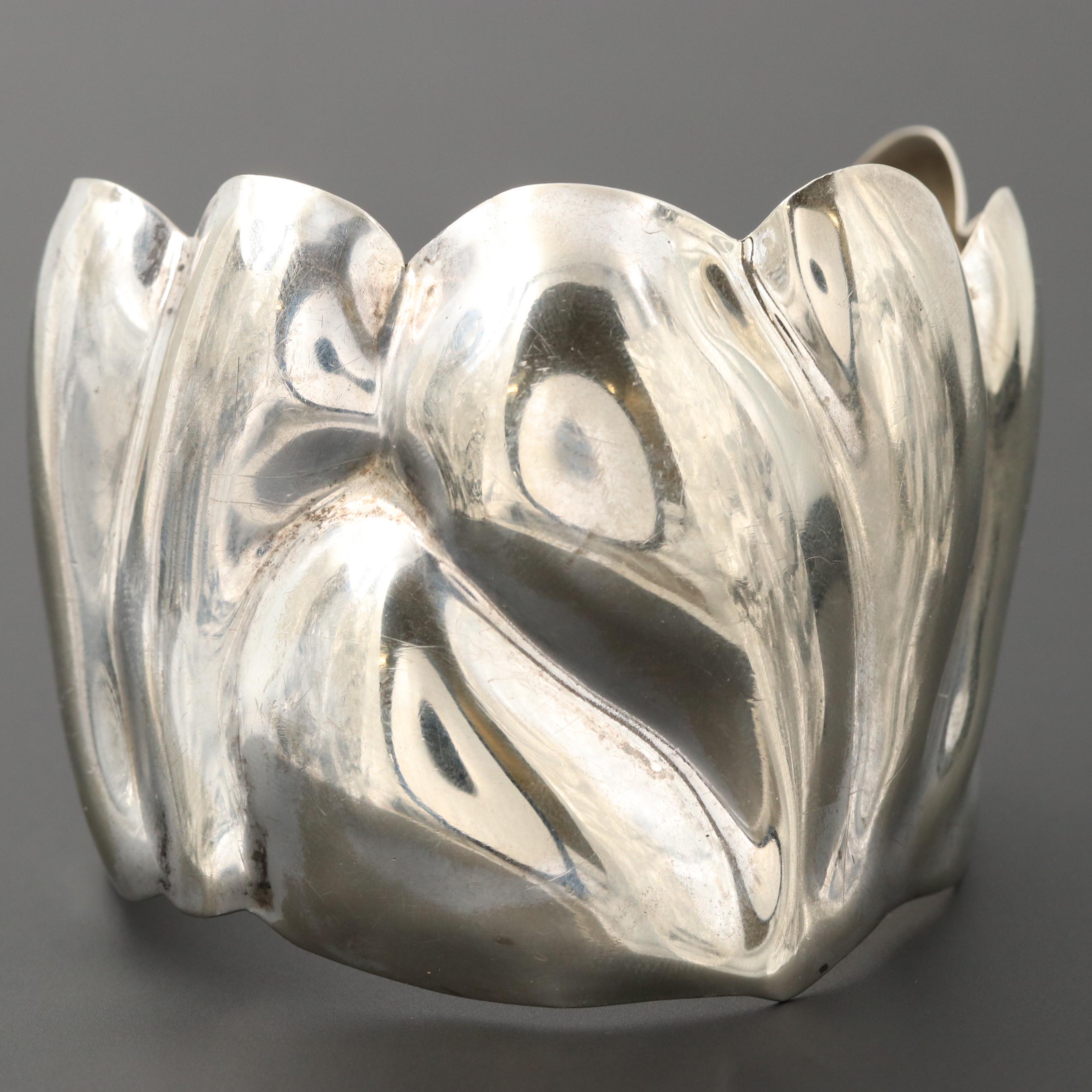 Silver Tone Cuff Bracelet