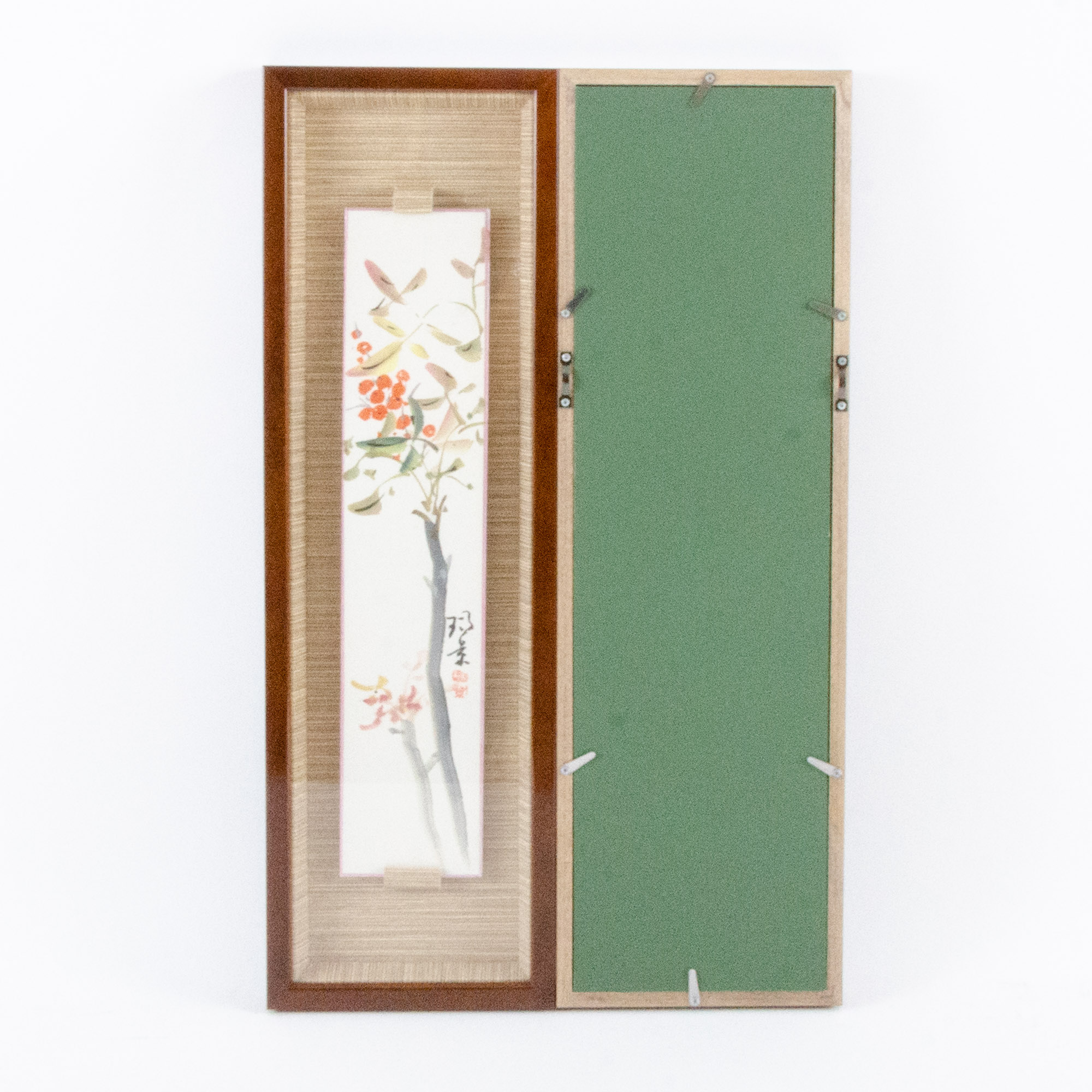 Japanese Floral Watercolor Paintings, Late 20th Century