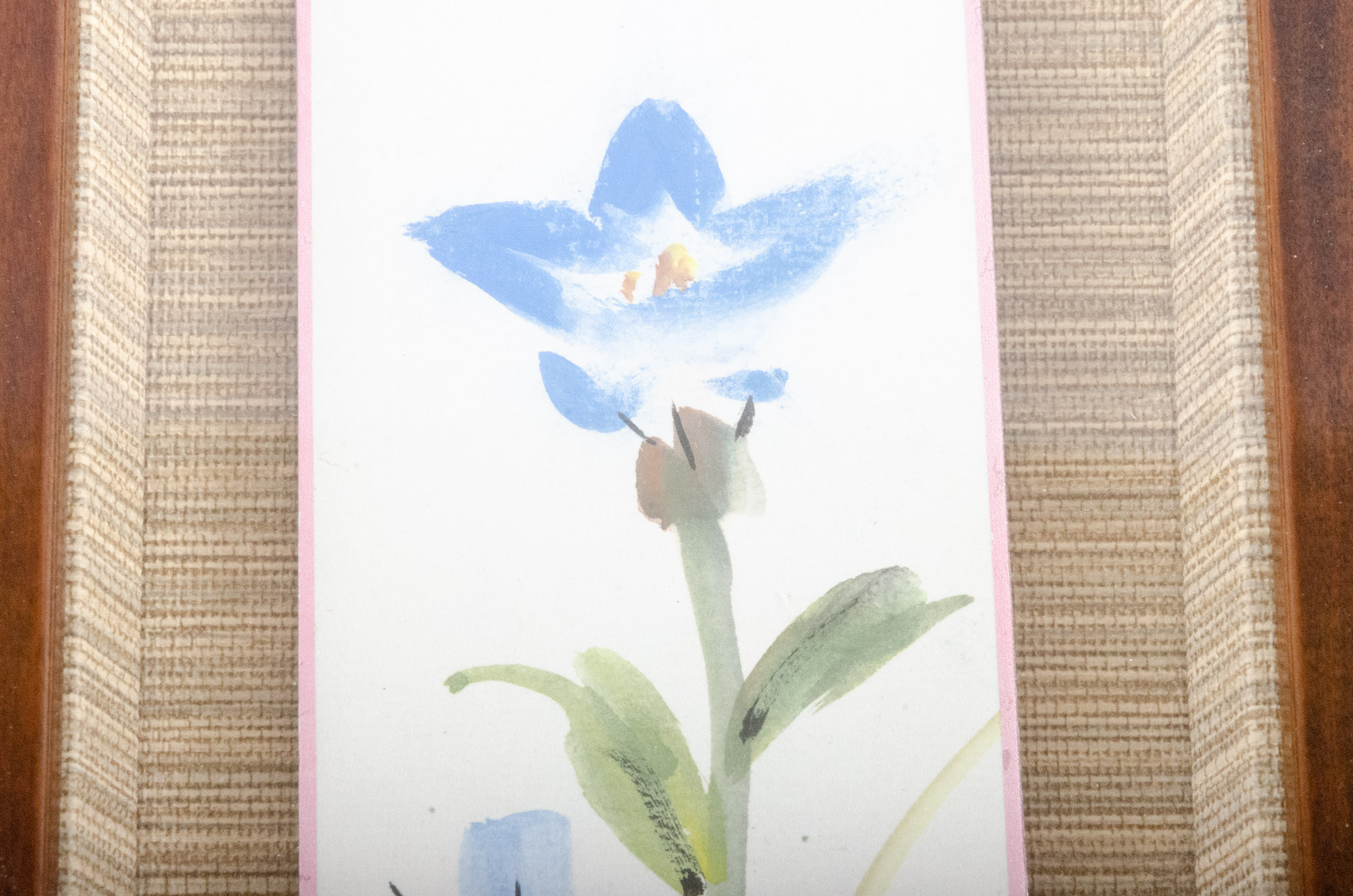 Japanese Floral Watercolor Paintings, Late 20th Century
